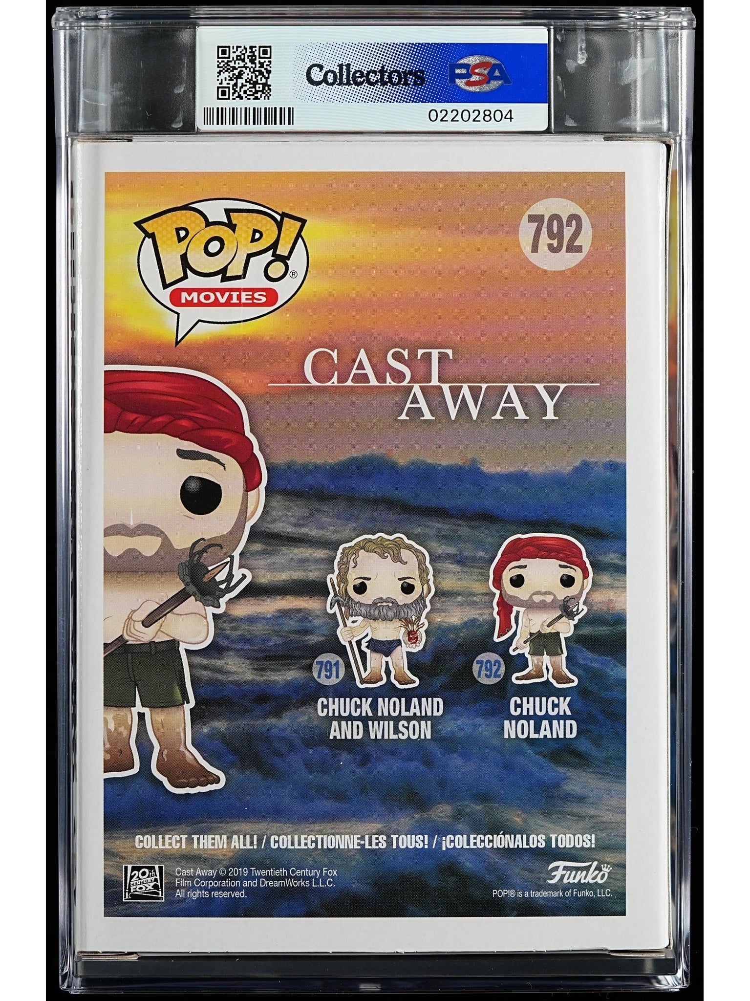 Funko Pop! Cast Away: Chuck Noland PSA Graded Vinyl Figure #792