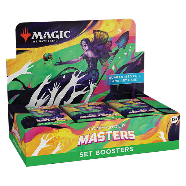mtg how many packs in a set booster box Magic the Gathering: Commander Masters Set Booster Box (24 Packs) – Boxed  Vinyl