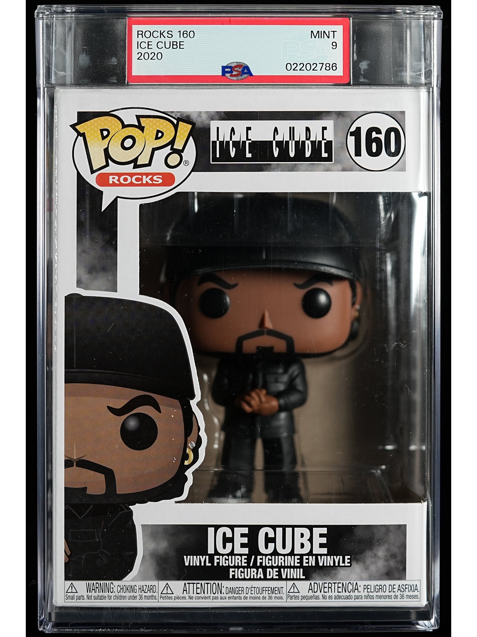 Funko Pop! Ice Cube: Ice Cube PSA Graded Vinyl Figure #160 Cert #02202786