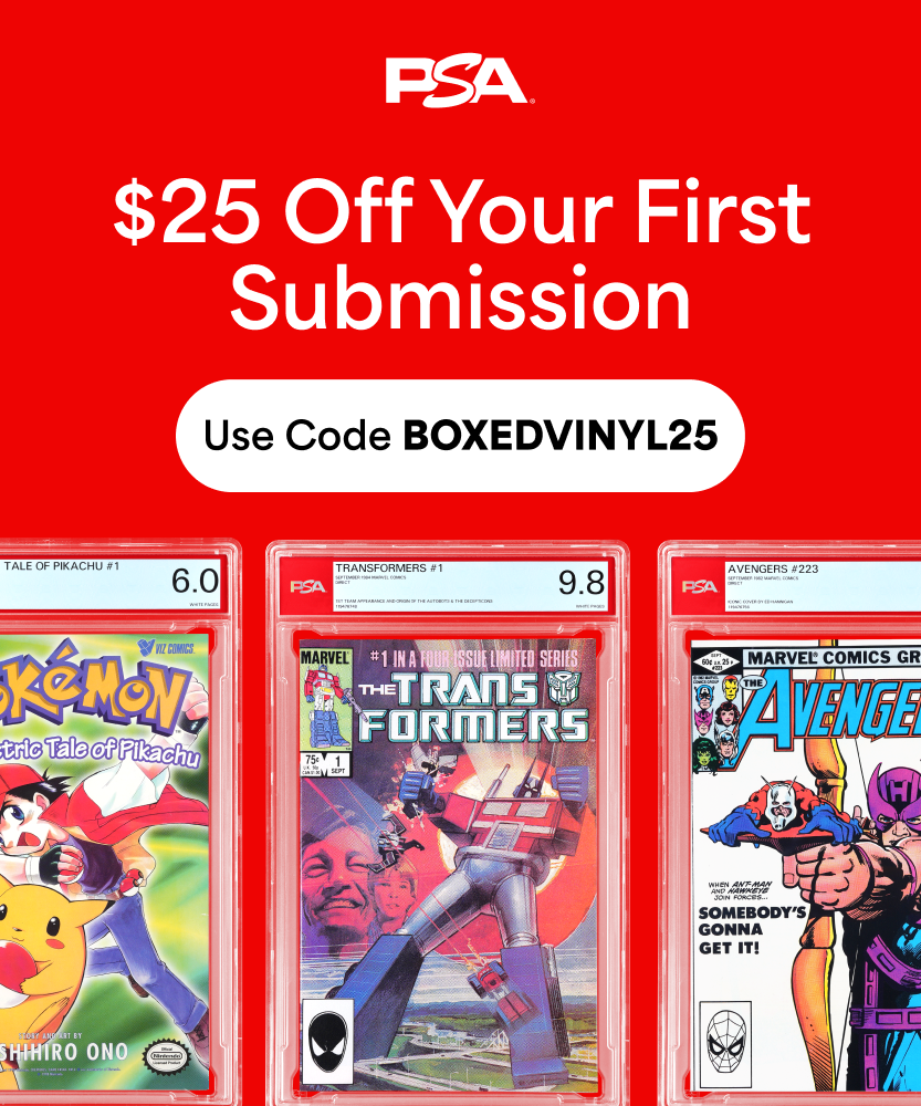 $25 Off PSA Grading Promo Code BOXEDVINYL25