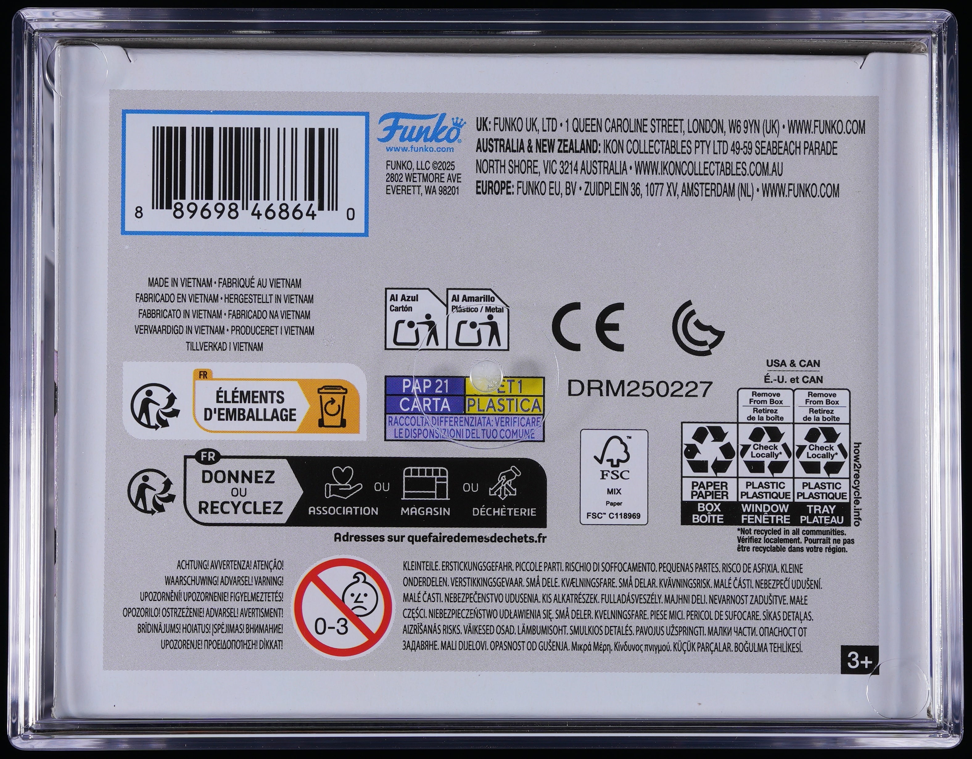 Funko Pop! PSA Graded Pokemon: Mewtwo PSA Graded 8.5 NM-MT+ Vinyl Figure #581 Cert #02209944