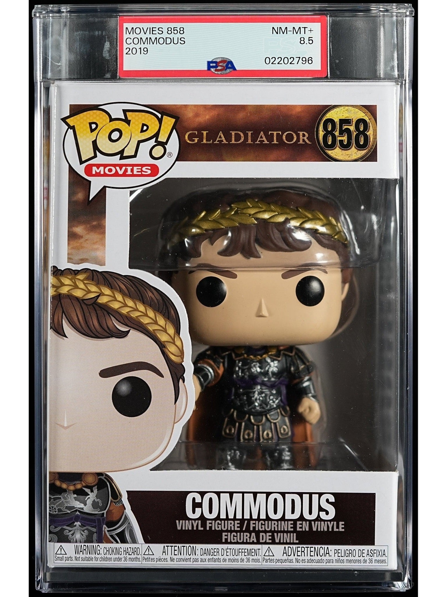 Funko Pop! Gladiator: Commodus PSA Graded Vinyl Figure #858