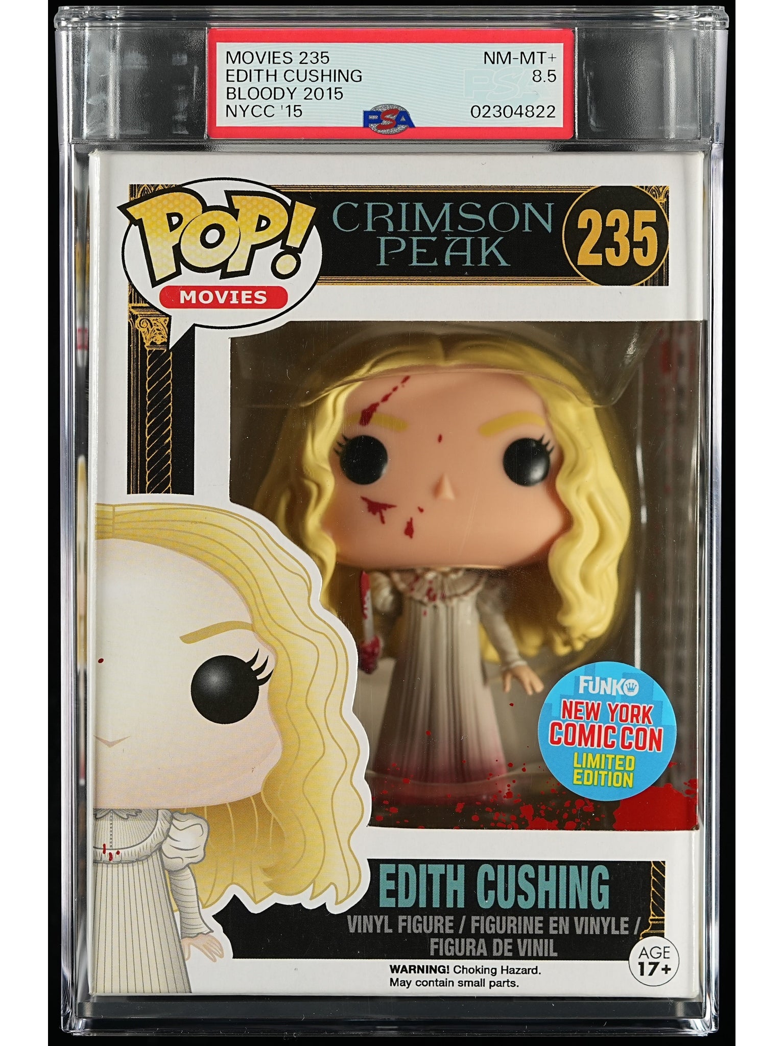 Funko Pop! Crimson Peak: Edith Cushing PSA Graded Vinyl Figure #235 Cert #02304822