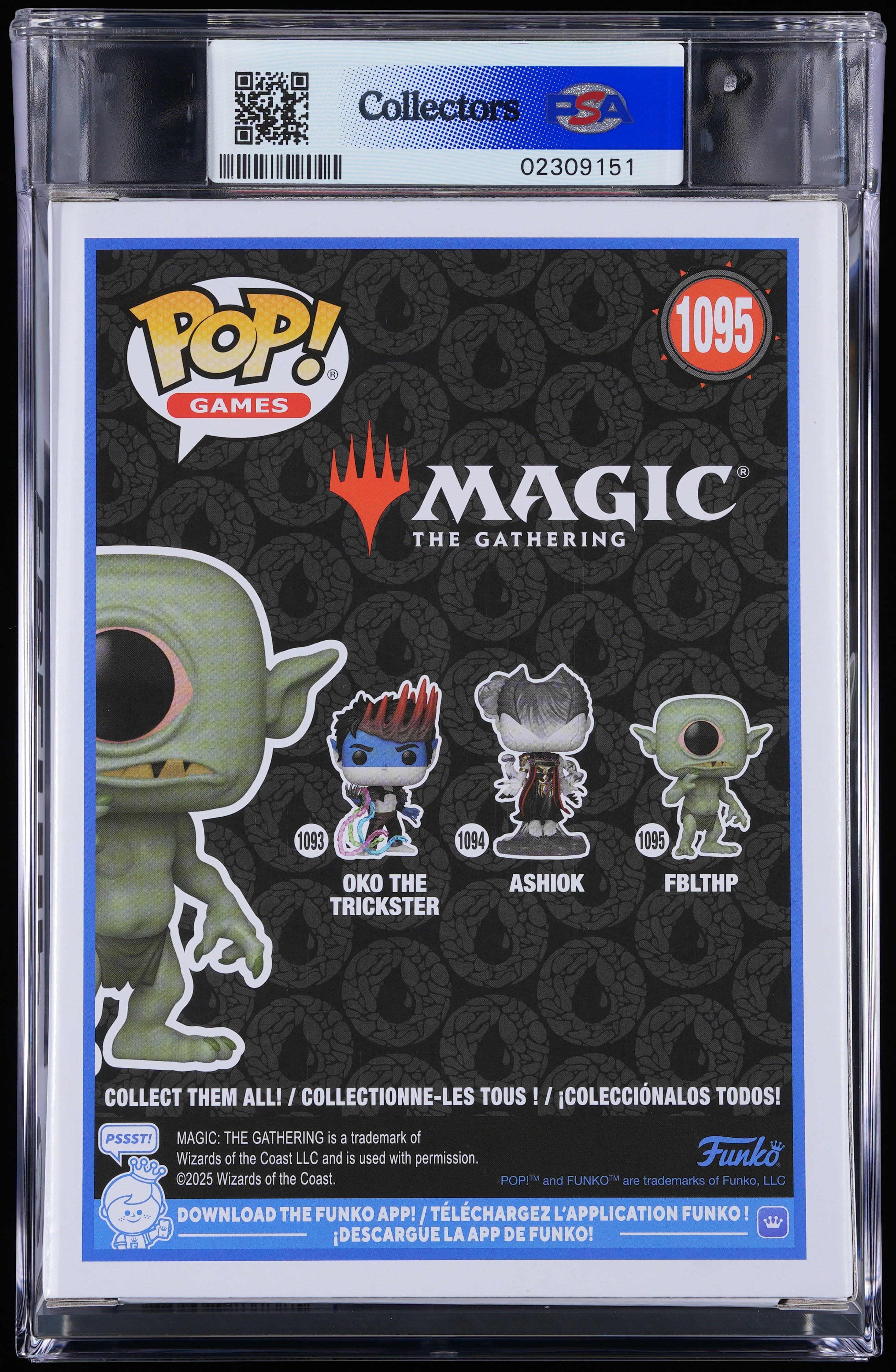 Funko Pop! PSA Graded Magic The Gathering: Fblthp PSA Graded 8.5 NM-MT+ Vinyl Figure #1095 Cert #02309151