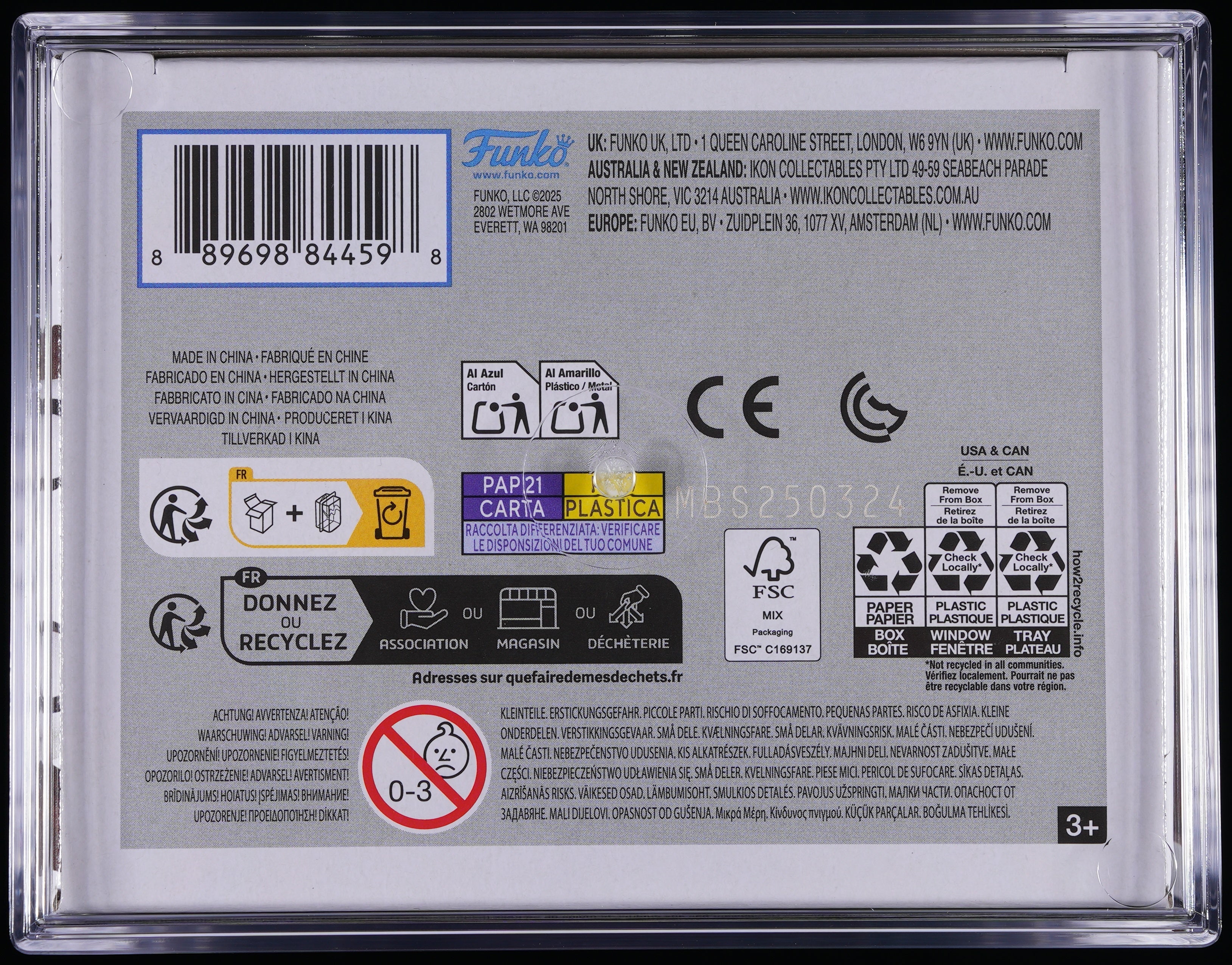 Funko Pop! PSA Graded Terrifier: Little Pale Girl (GITD Specialty Series)) PSA Graded 9 MINT Vinyl Figure #1749 Cert #02009570