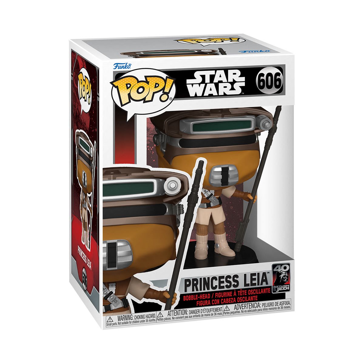 Funko Pop! Star Wars Return of the Jedi 40th: Princess Leia Boushh Vinyl Figure #606