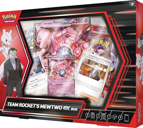 Pokemon TCG: Team Rocket’s Mewtwo ex (4 Packs)