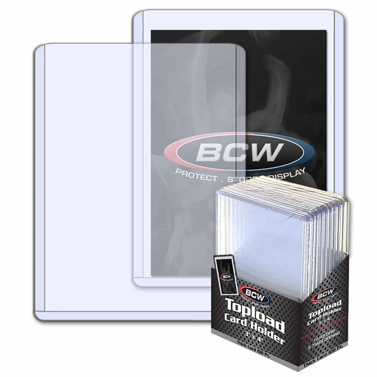 Image for 3" x 4" Thick Card Topload Holder - 108pt. (10-Count) - Collectible Storage