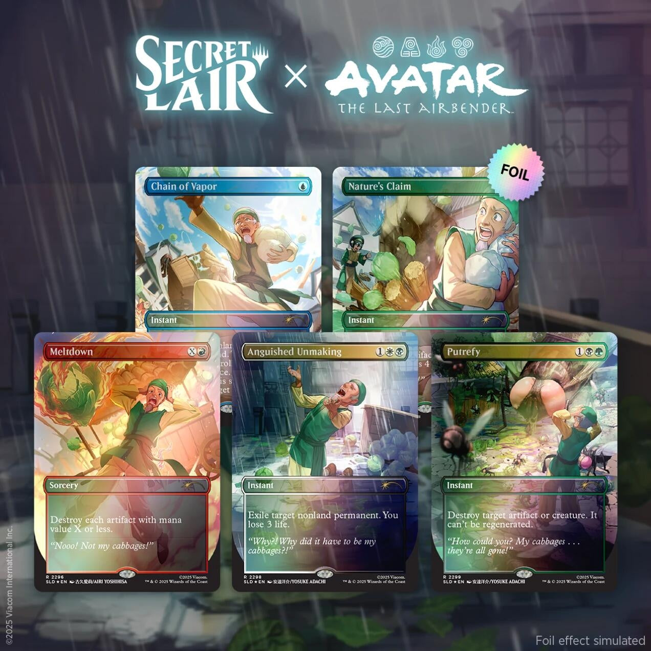 Image for Secret Lair x Avatar: The Last Airbender: My Cabbages! - Rainbow Foil Edition - Magic: The Gathering