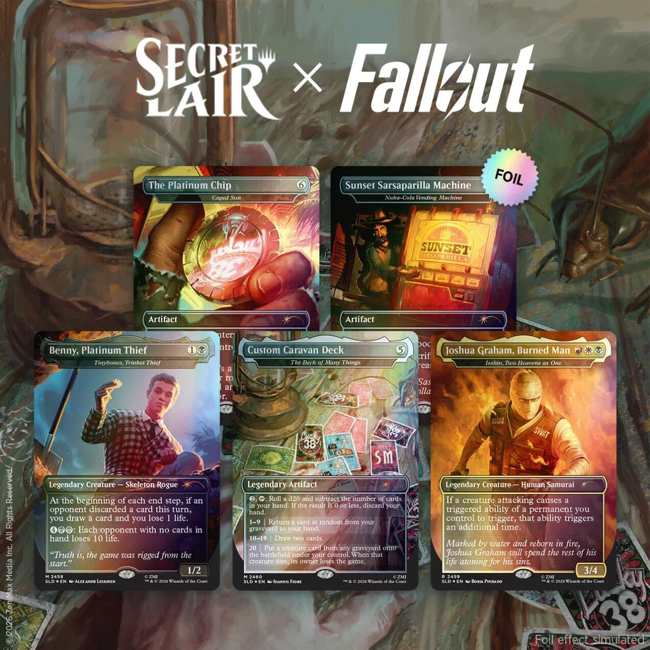 Image for Secret Lair Drop: Secret Lair x Fallout: Welcome to New Vegas - Traditional Foil Edition - Magic: The Gathering
