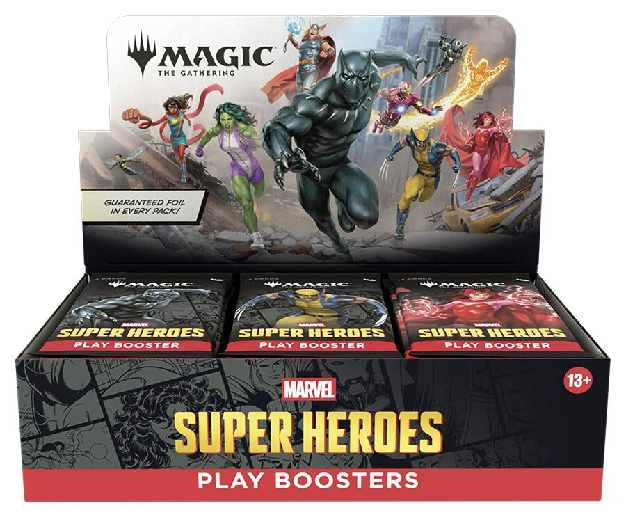 Magic the Gathering: Marvel Super Heroes - Play Booster Display - PREO –  Boxed Vinyl