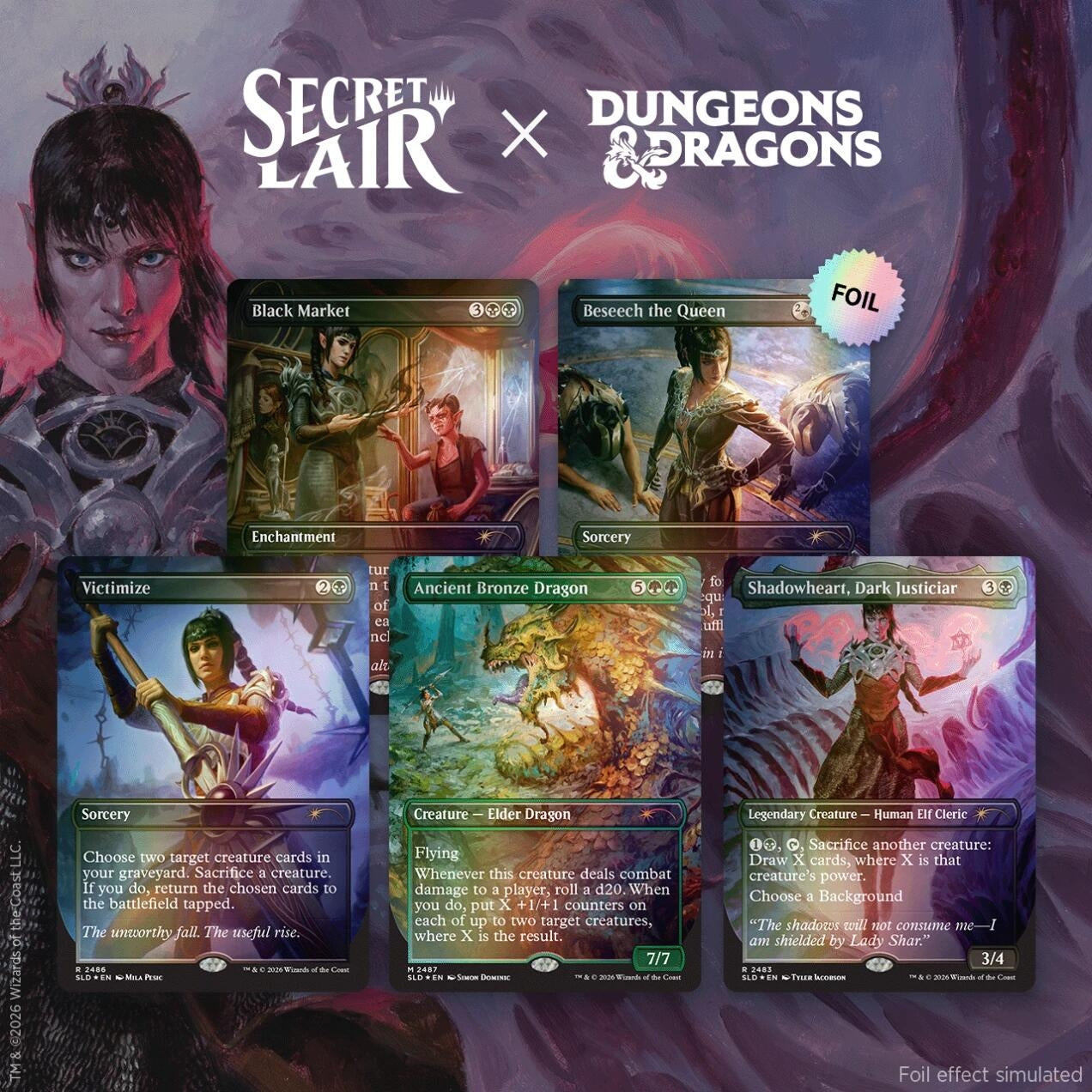 Image for Secret Lair Drop: Secret Lair x Dungeons & Dragons: Shadowheart’s Devotion - Traditional Foil Edition - Magic: The Gathering