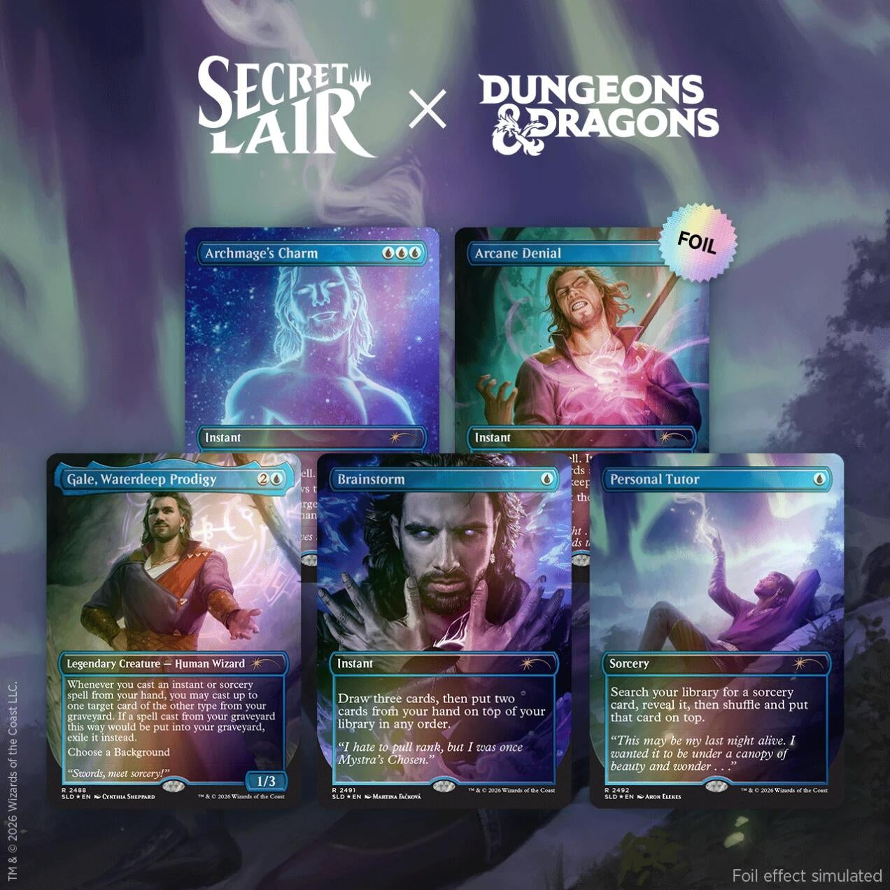 Image for Secret Lair Drop: Secret Lair x Dungeons & Dragons: Gale’s Ambition - Foil Edition - Magic: The Gathering