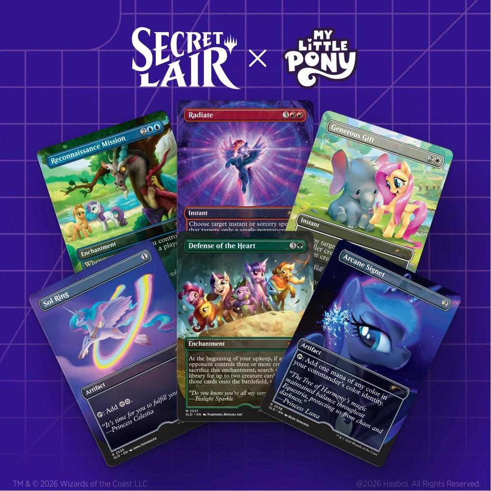 Magic The Gathering: Secret Lair Drop: Secret Lair x My Little Pony: Friendship is Magic - Non-Foil Edition