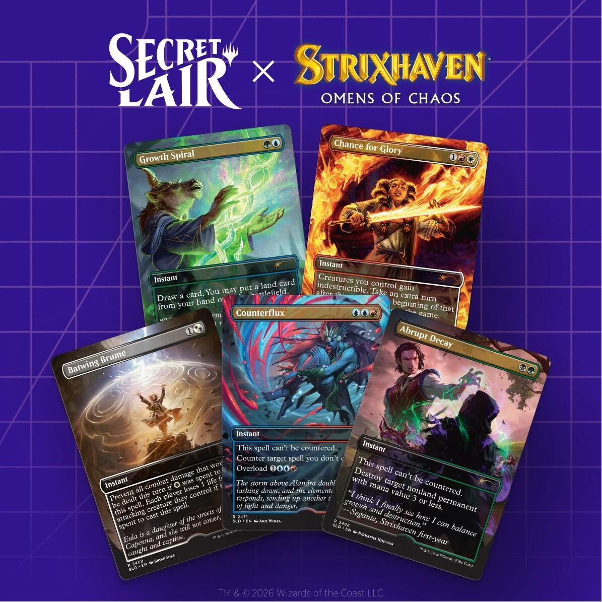 Image for Secret Lair Drop: Omens of Chaos - Non-Foil Edition - Magic: The Gathering