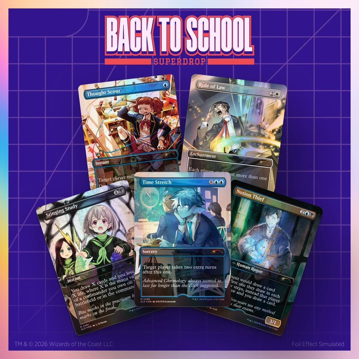 Image for Secret Lair Drop: Maho Gakuin Seishun Hakusho - Traditional Foil Edition - Magic: The Gathering