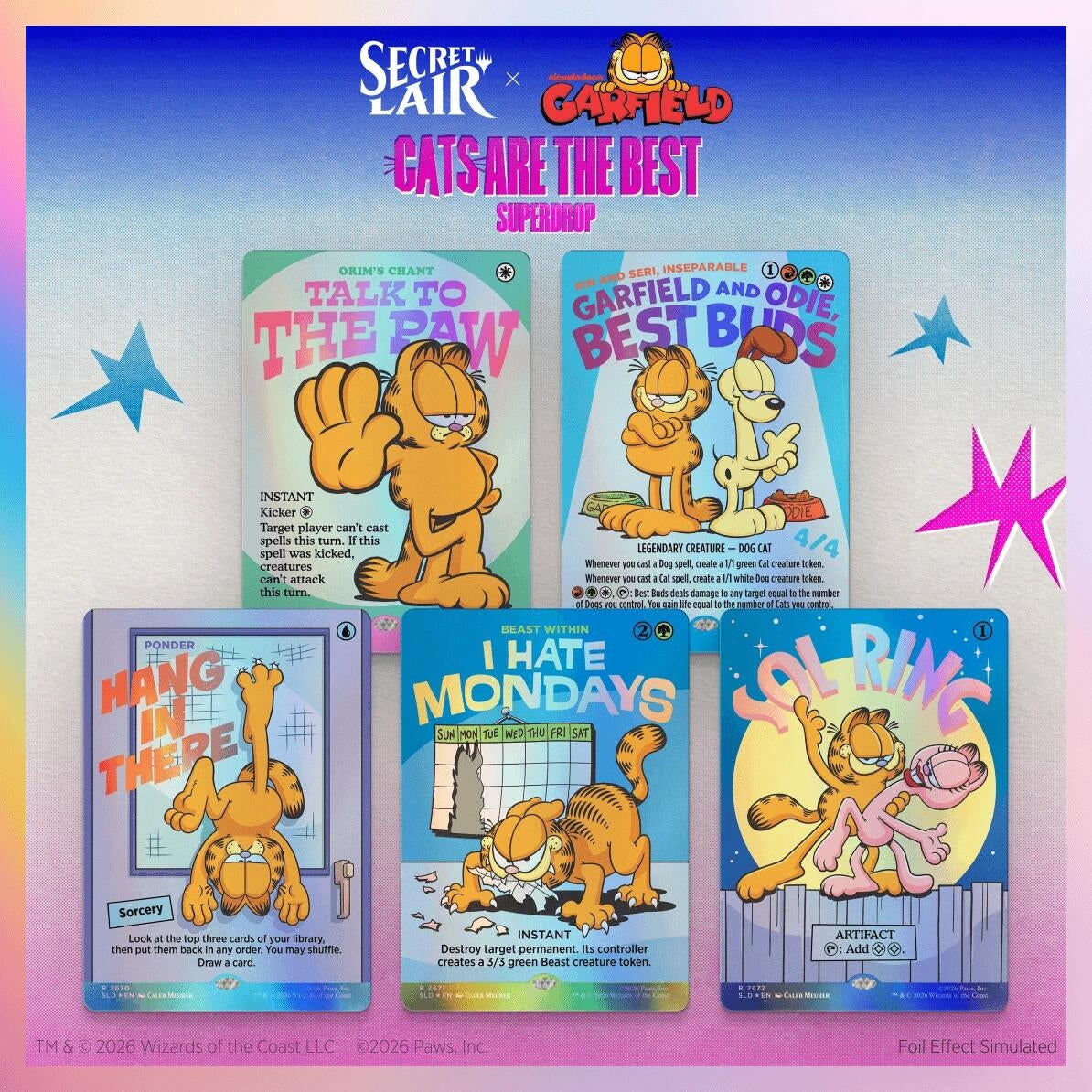 Image for Secret Lair Drop: Secret Lair x Garfield: Motivationally Challenged - Traditional Foil Edition - Magic: The Gathering