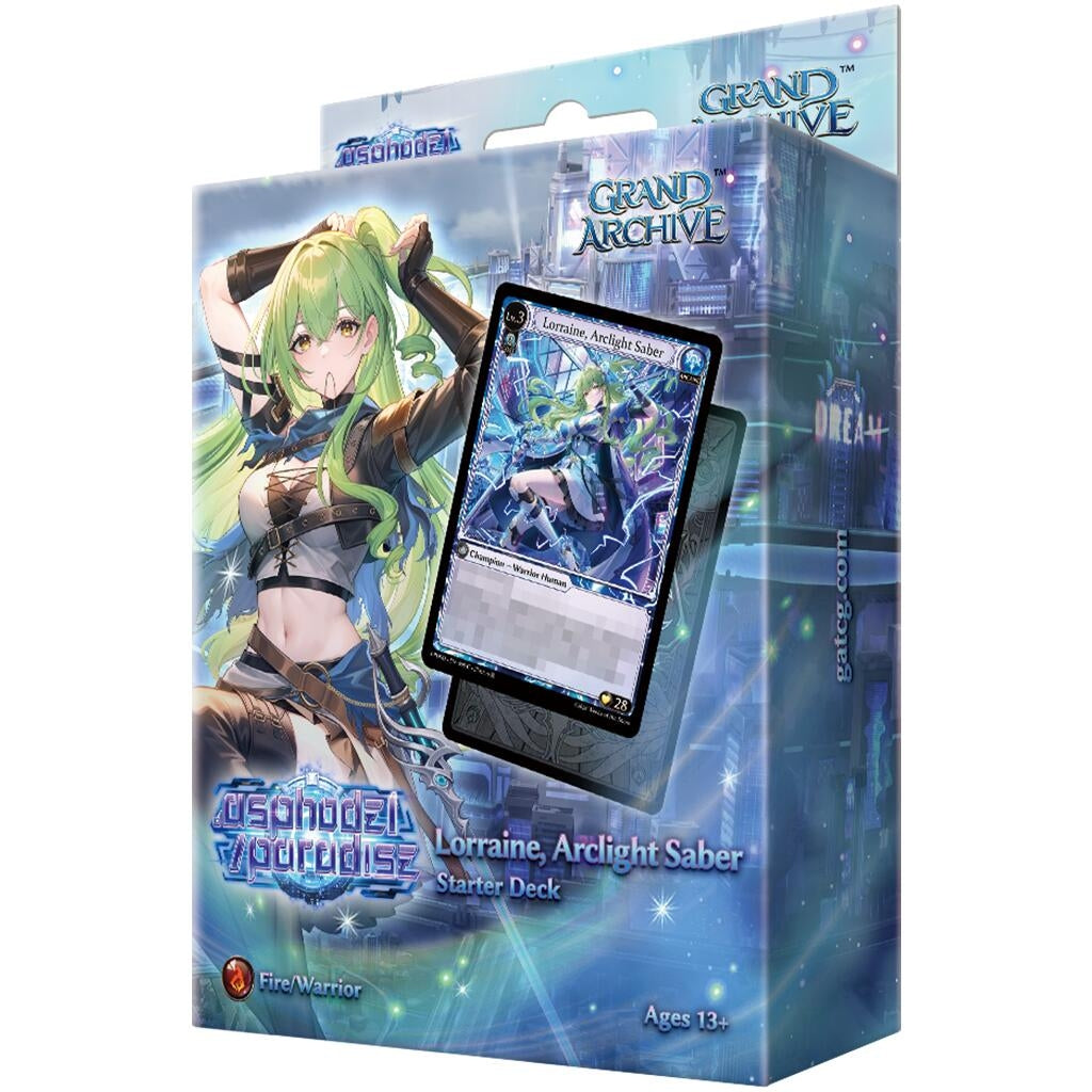 Image for .asphodel/paradise Starter Deck - Lorraine, Arclight Saber - Grand Archive TCG