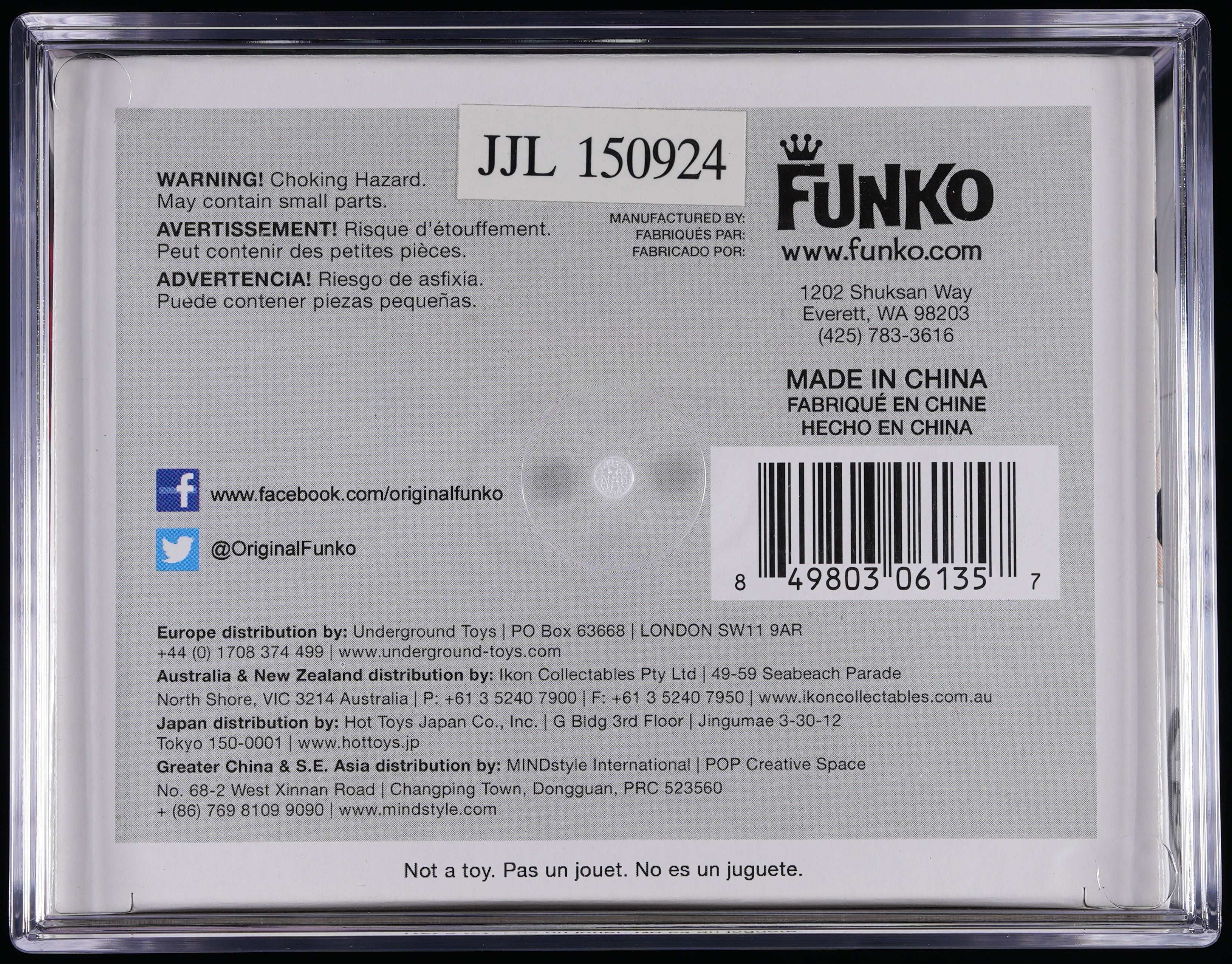Funko Pop! PSA Graded GI Joe: Storm Shadow PSA Graded 8.5 NM-MT+ Vinyl Figure #43 Cert #01008927