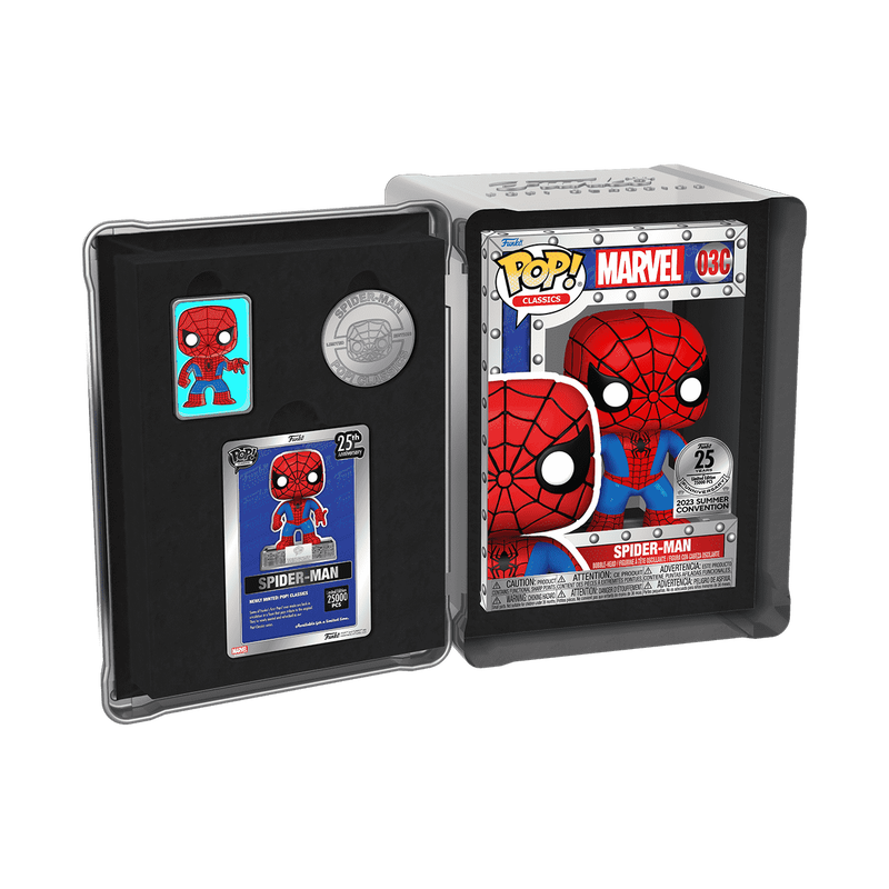 Funko Pop! Marvel Classics Spider-Man (Funko 25th Anniversary) Box