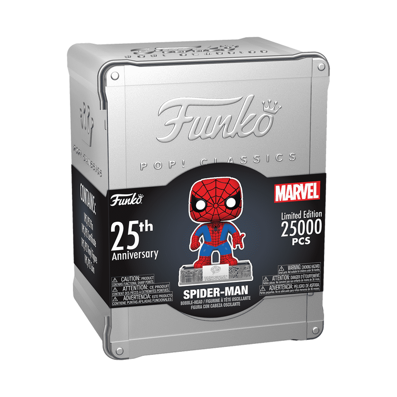 Funko Pop! Marvel Classics Spider-Man (Funko 25th Anniversary) Box