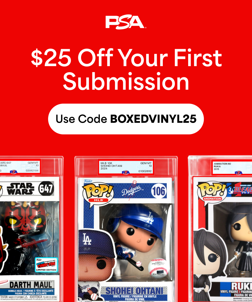 PSA Funko Pop Grading - Save $25 with Promo Code BOXEDVINYL25