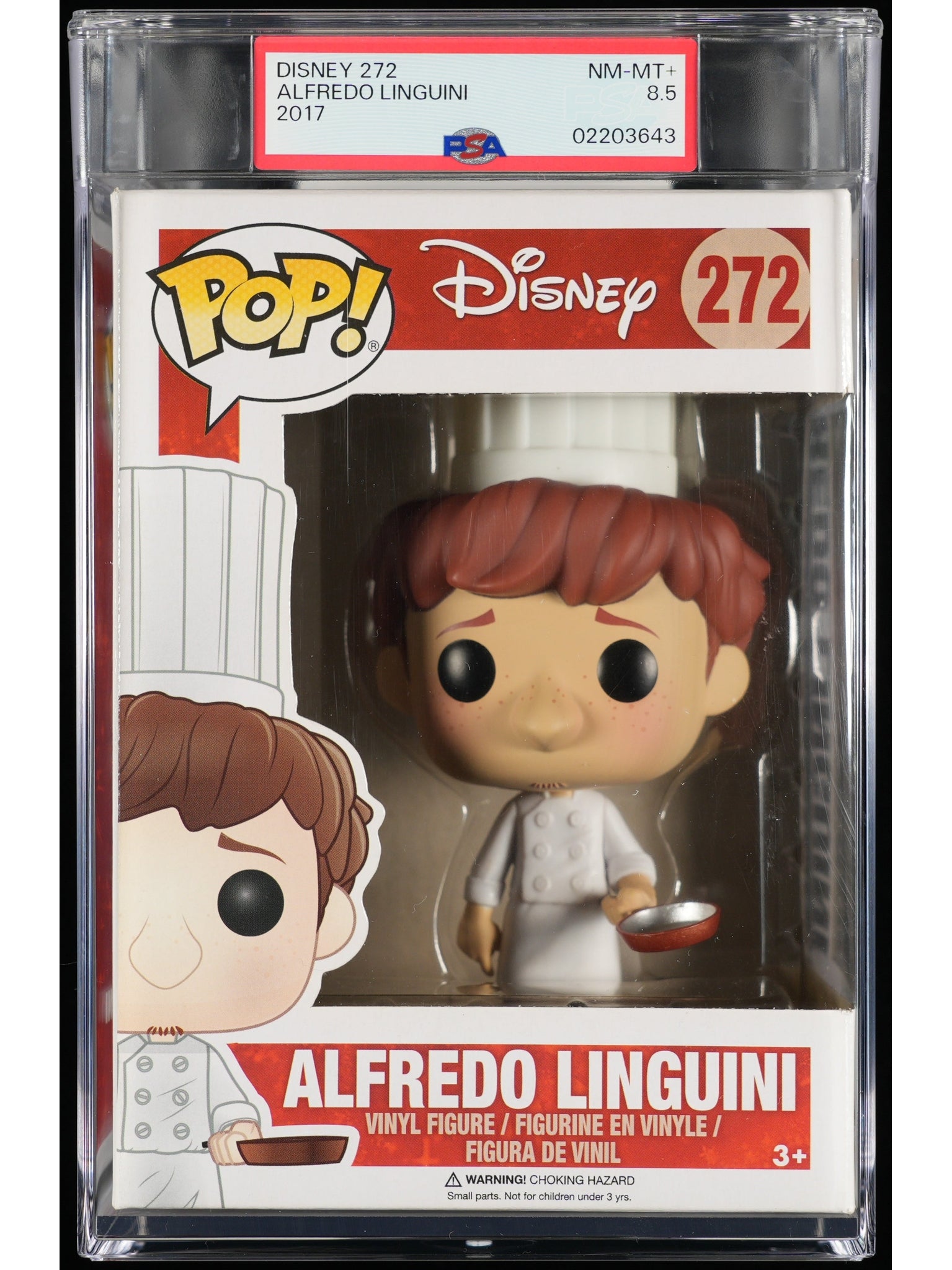 Funko Pop! Disney Ratatouille: Alfredo Linguini PSA Graded Vinyl Figure #272 Cert #02203643