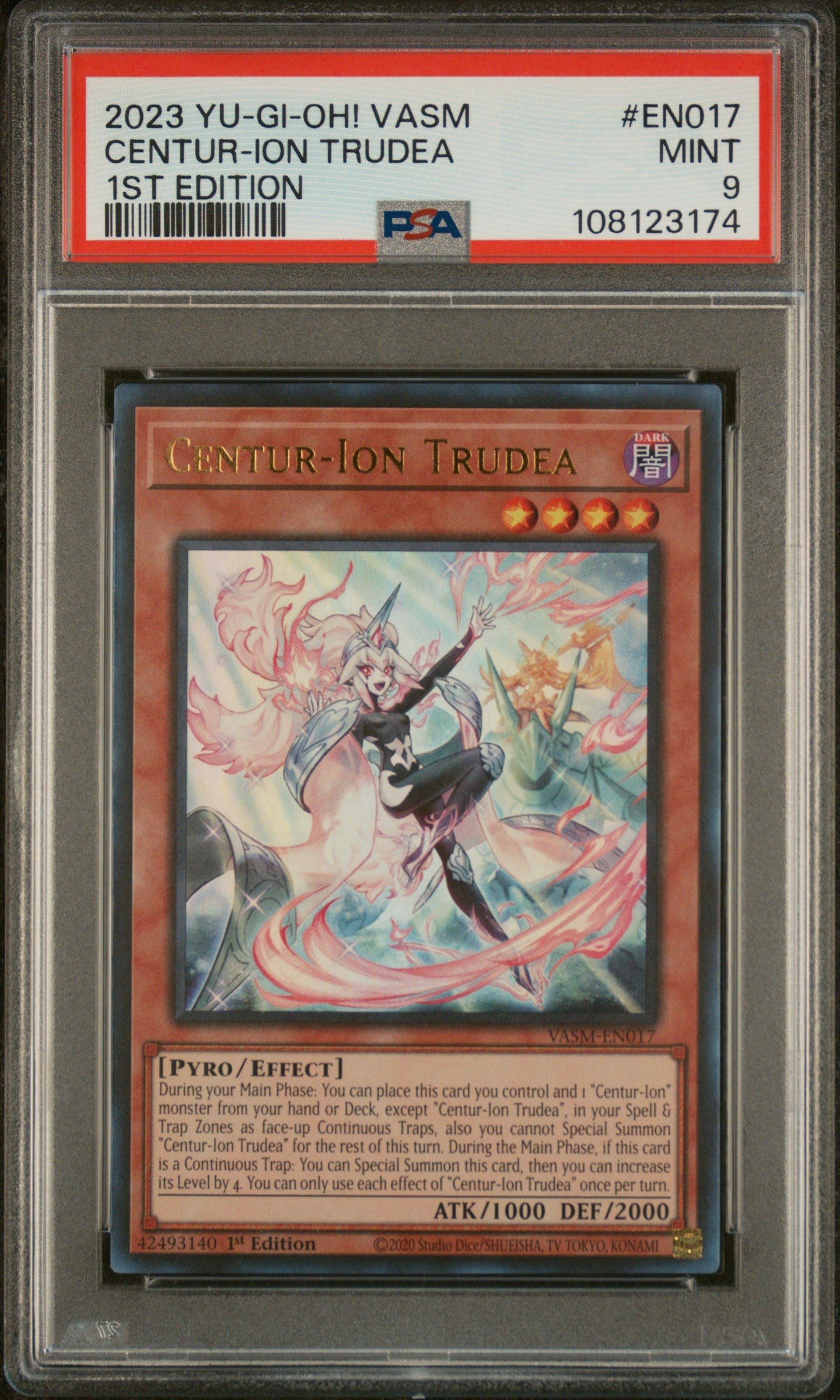 Yu-Gi-Oh! Vasm-Valiant Smashers En017 Centur-Ion Trudea 1St Edition Card Psa 9 Mint Cert #108123174 Boxed Vinyl - Premium Collectibles Store Yu-Gi-Oh! Vasm-Valiant Smashers En017 Centur-Ion Trudea 1St Edition Card Psa 9 Mint Cert #108123174 Boxed Vinyl - Premium Collectibles Store