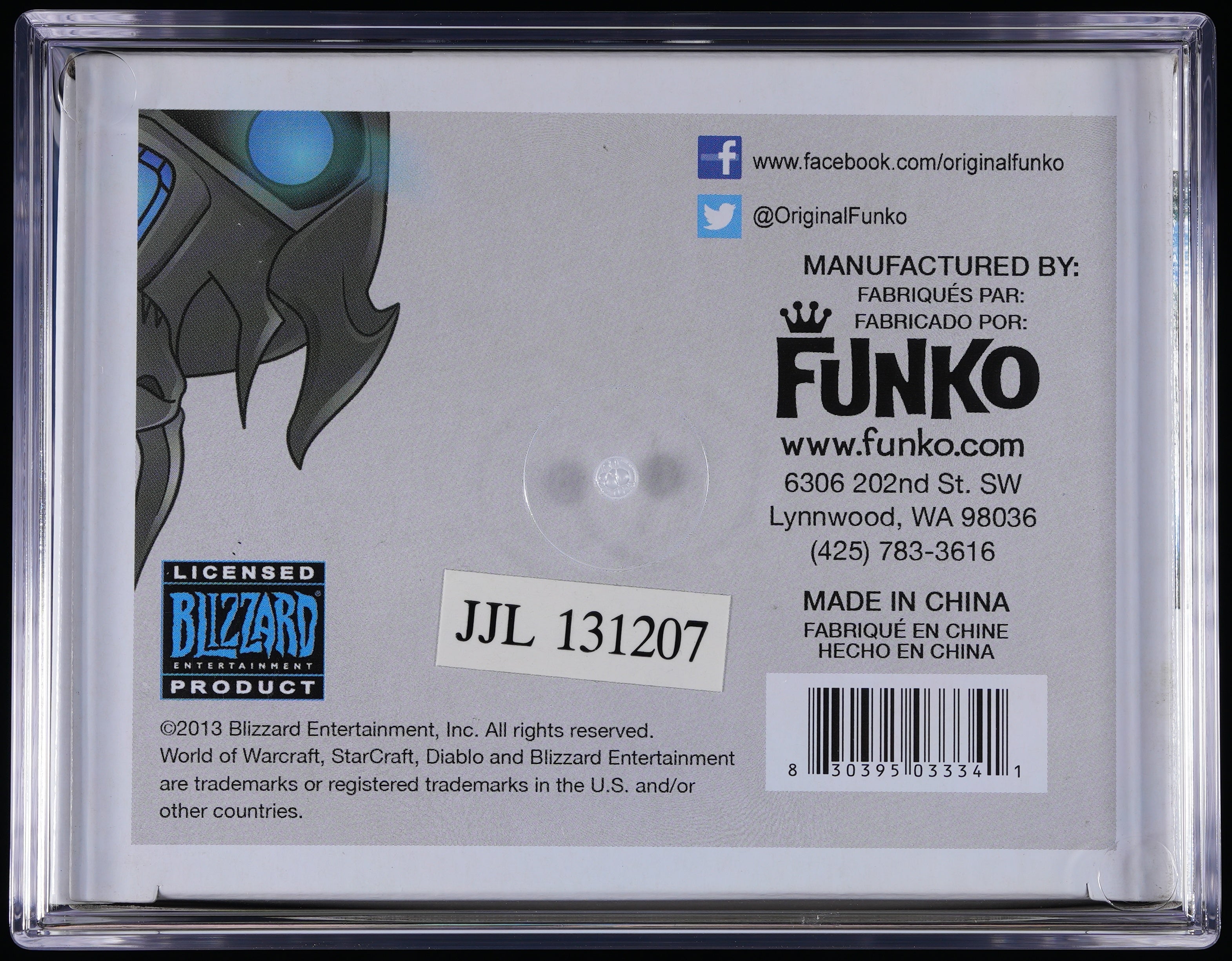 Funko Pop! PSA Graded World of Warcraft: Arthas PSA Graded 9 MINT Vinyl Figure #15 Cert #02210552