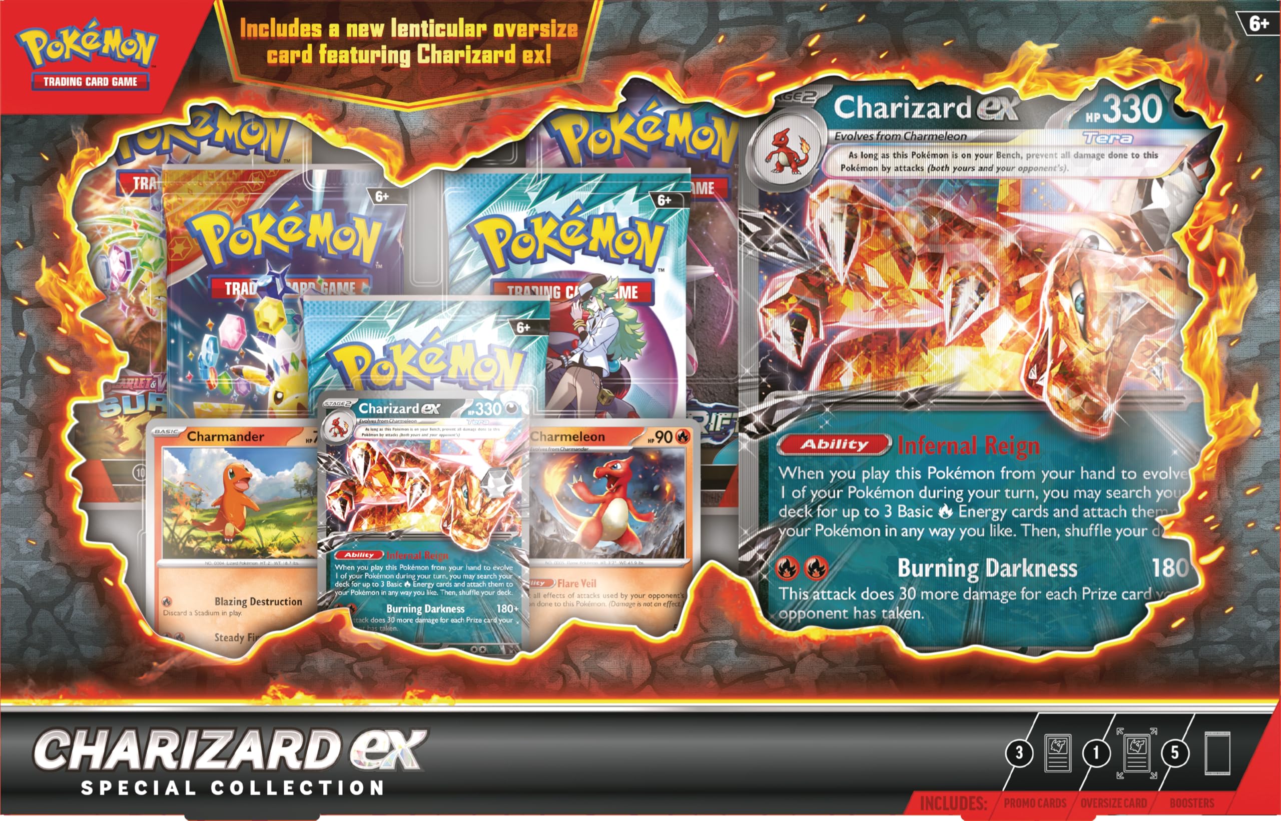pokemon trading card game codes free Pokemon TCG: Charizard ex Special Collection (5 Packs) – Boxed Vinyl