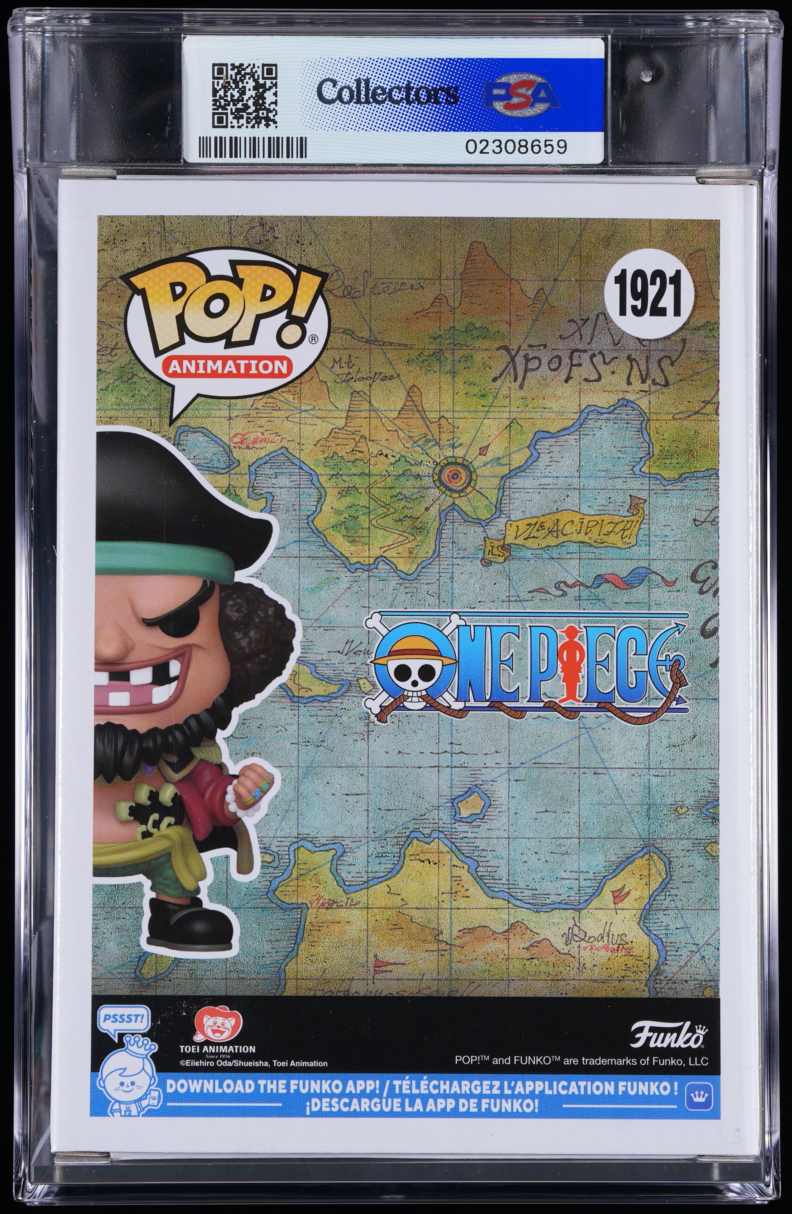 Funko Pop! PSA Graded One Piece: Marshall D. Teach (Funko Shop) PSA Graded 10 GEM MINT Vinyl Figure #1921 Cert #02308659