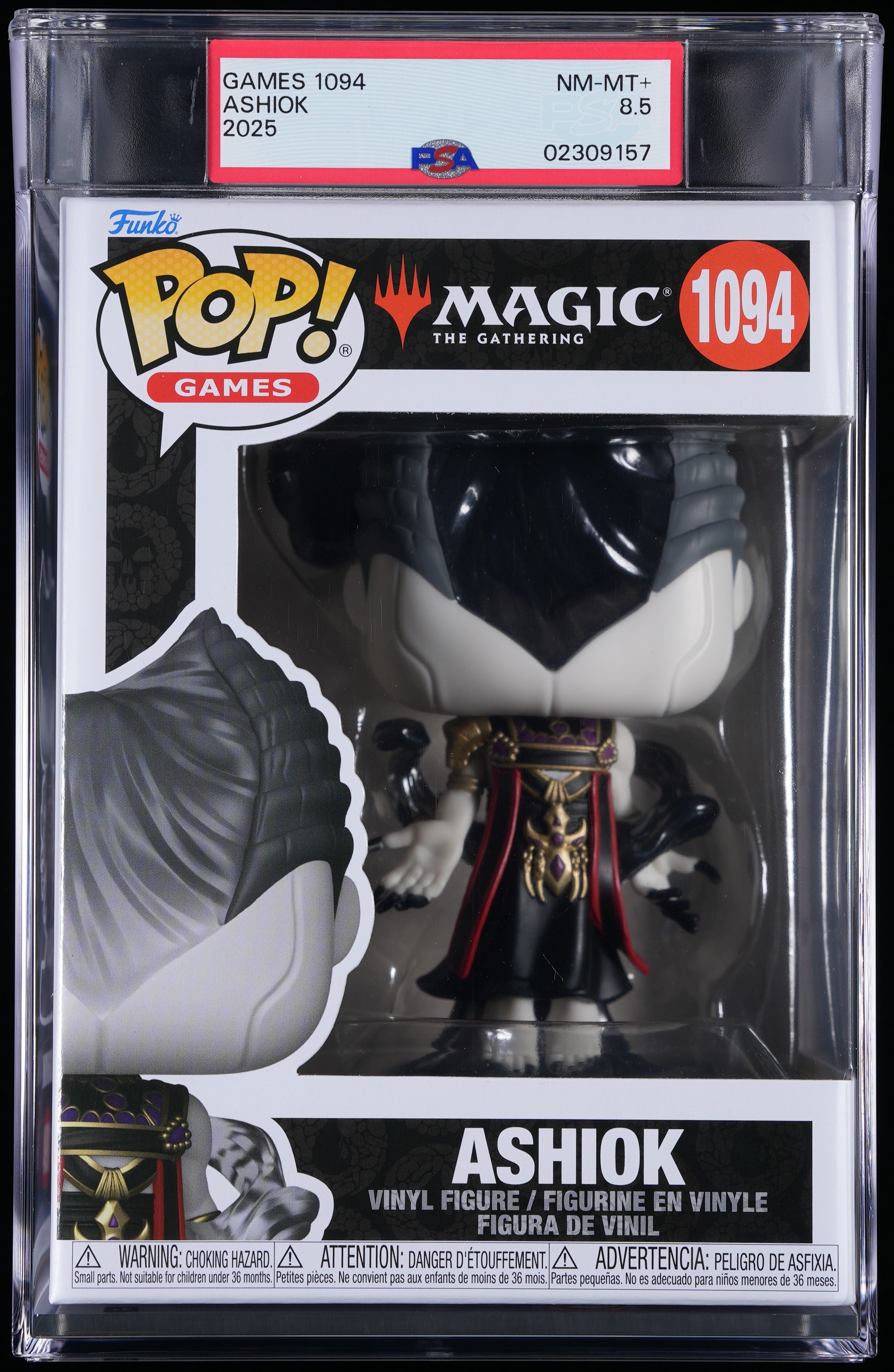 Funko Pop! PSA Graded Magic The Gathering: Ashiok PSA Graded 8.5 NM-MT+ Vinyl Figure #1094 Cert #02309157