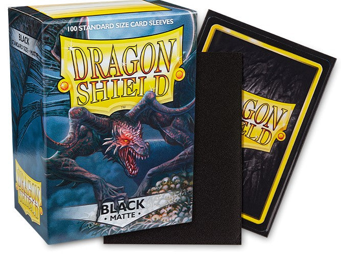 Dragon Shield Sleeves: Standard Matte Black (100 ct)