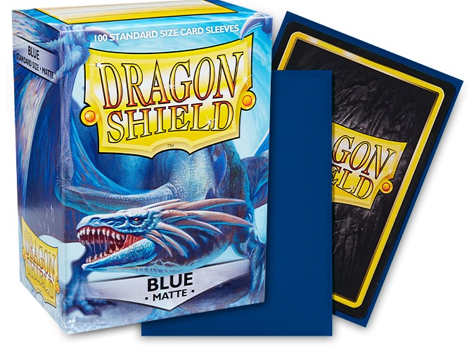 Dragon Shield Sleeves: Standard Matte Blue (100 ct)