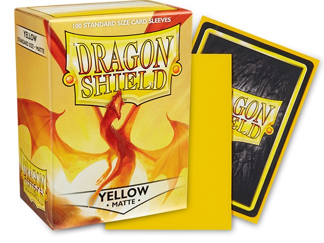 Dragon Shield Sleeves: Standard Matte Yellow (100 ct)