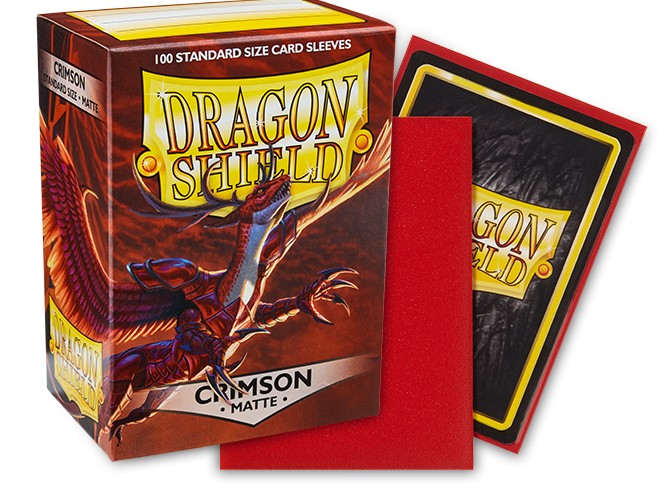Dragon Shield Sleeves: Standard Matte Crimson (100 ct)