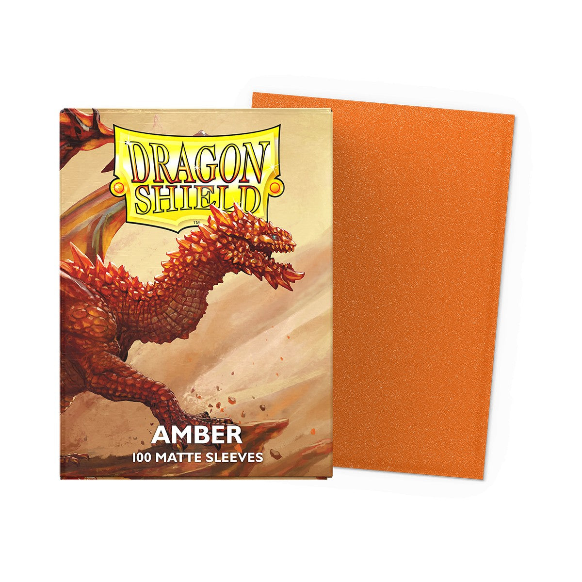 Dragon Shield Sleeves: Standard Matte Amber (100 ct)