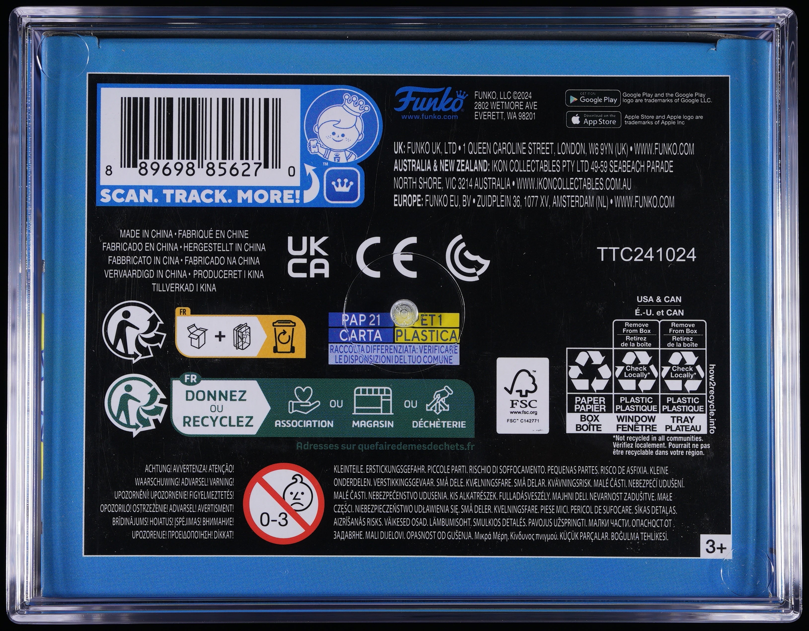 Funko Pop! PSA Graded Scooby-Doo: Phantom Virus GITD (Digital) PSA Graded 10 GEM MINT Vinyl Figure #304 Cert #01008939