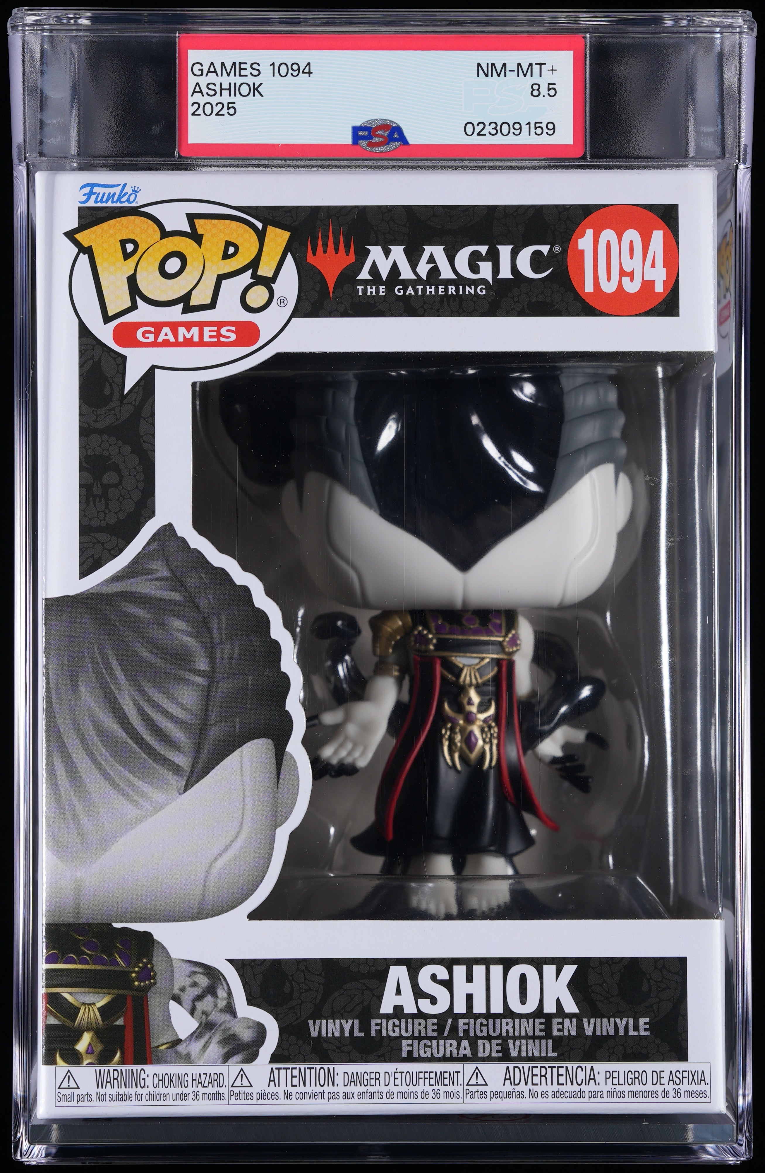 Funko Pop! PSA Graded Magic The Gathering: Ashiok PSA Graded 8.5 NM-MT+ Vinyl Figure #1094 Cert #02309159