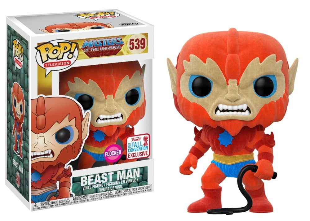 Funko Pop! Masters of the Universe: Beast Man Flocked (2017 Fall Convention) Vinyl Figure #539