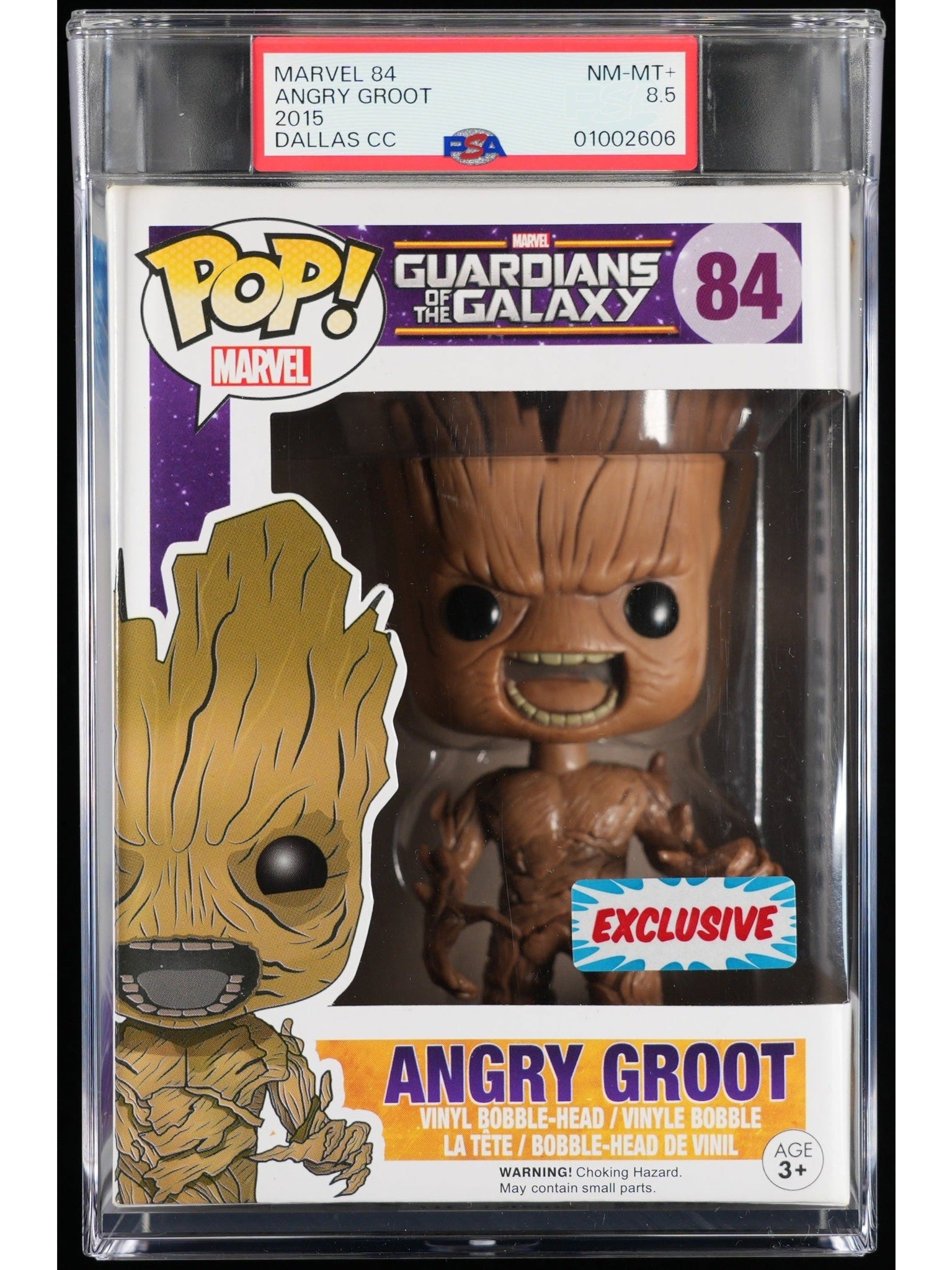 Funko Pop! Guardians of the Galaxy: Angry Groot PSA Graded Vinyl Figure #84