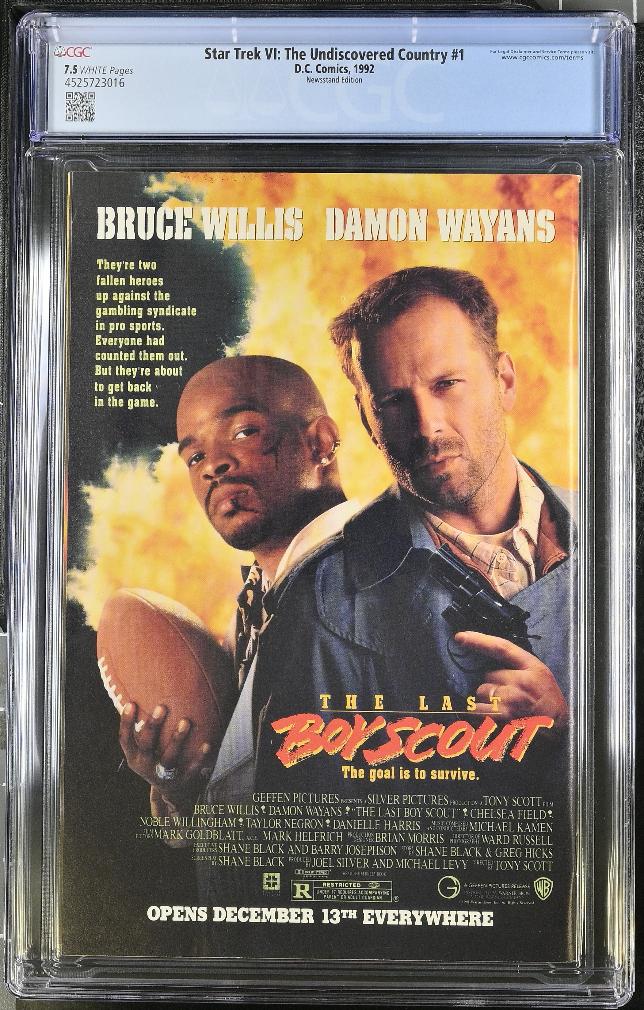 DC Comics: Star Trek VI: The Undiscovered Country 1 1992 CGC 7.5 Cert #4525723016