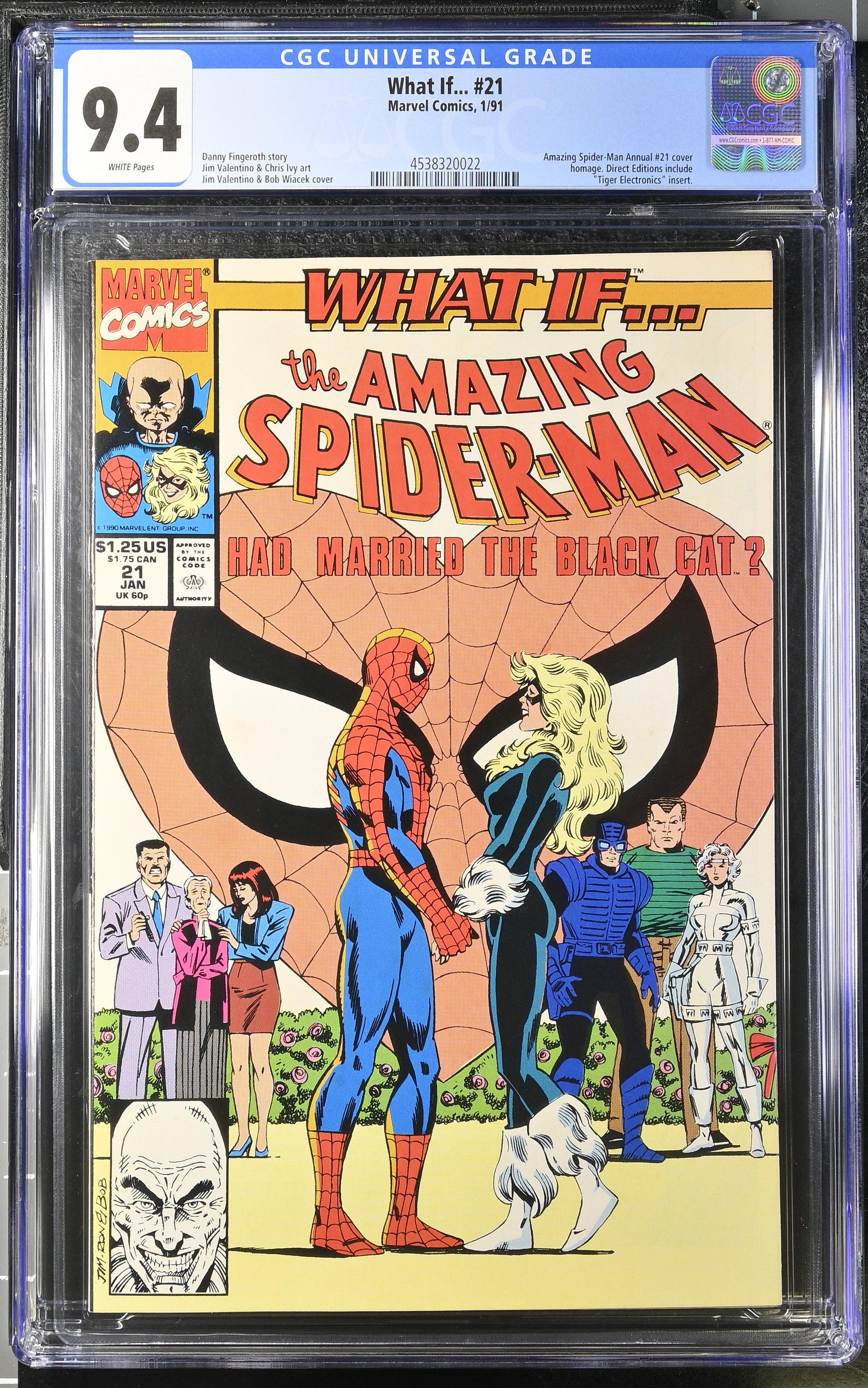 Marvel Comics: What If... 21 1/91 CGC 9.4 Cert #4538320022