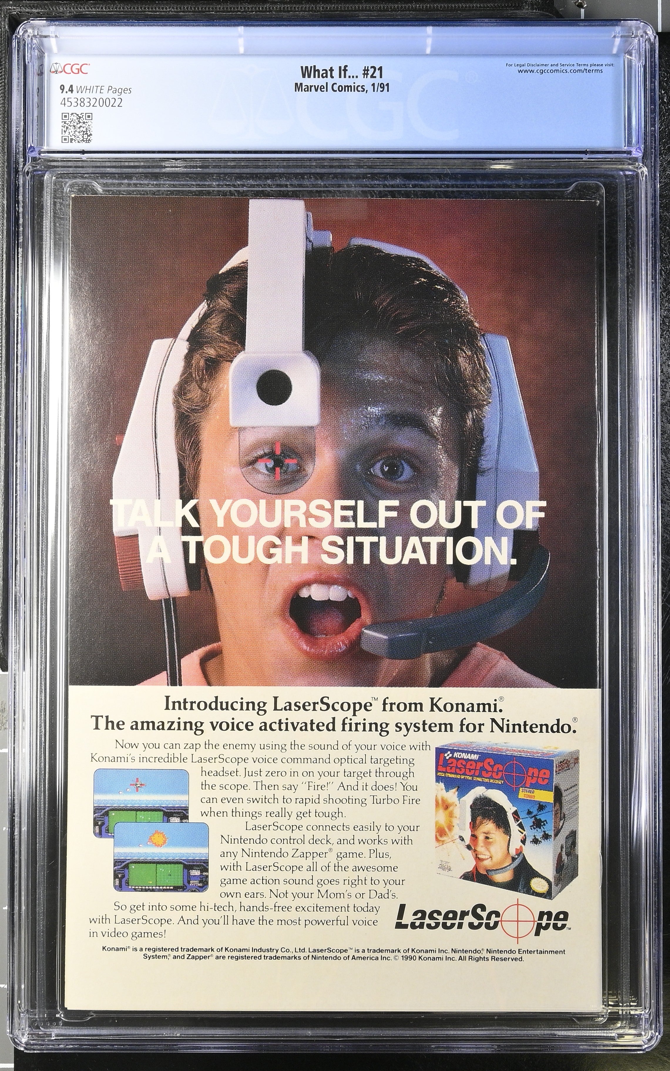 Marvel Comics: What If... 21 1/91 CGC 9.4 Cert #4538320022