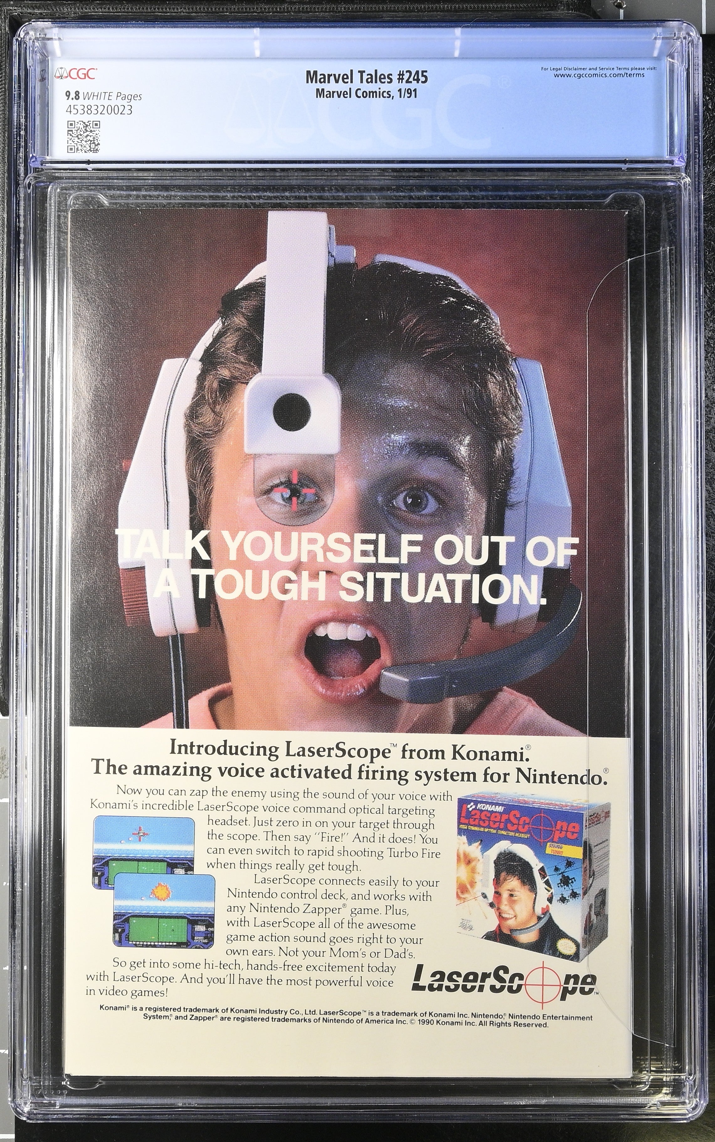 Marvel Comics: Marvel Tales 245 1/91 CGC 9.8 Cert #4538320023