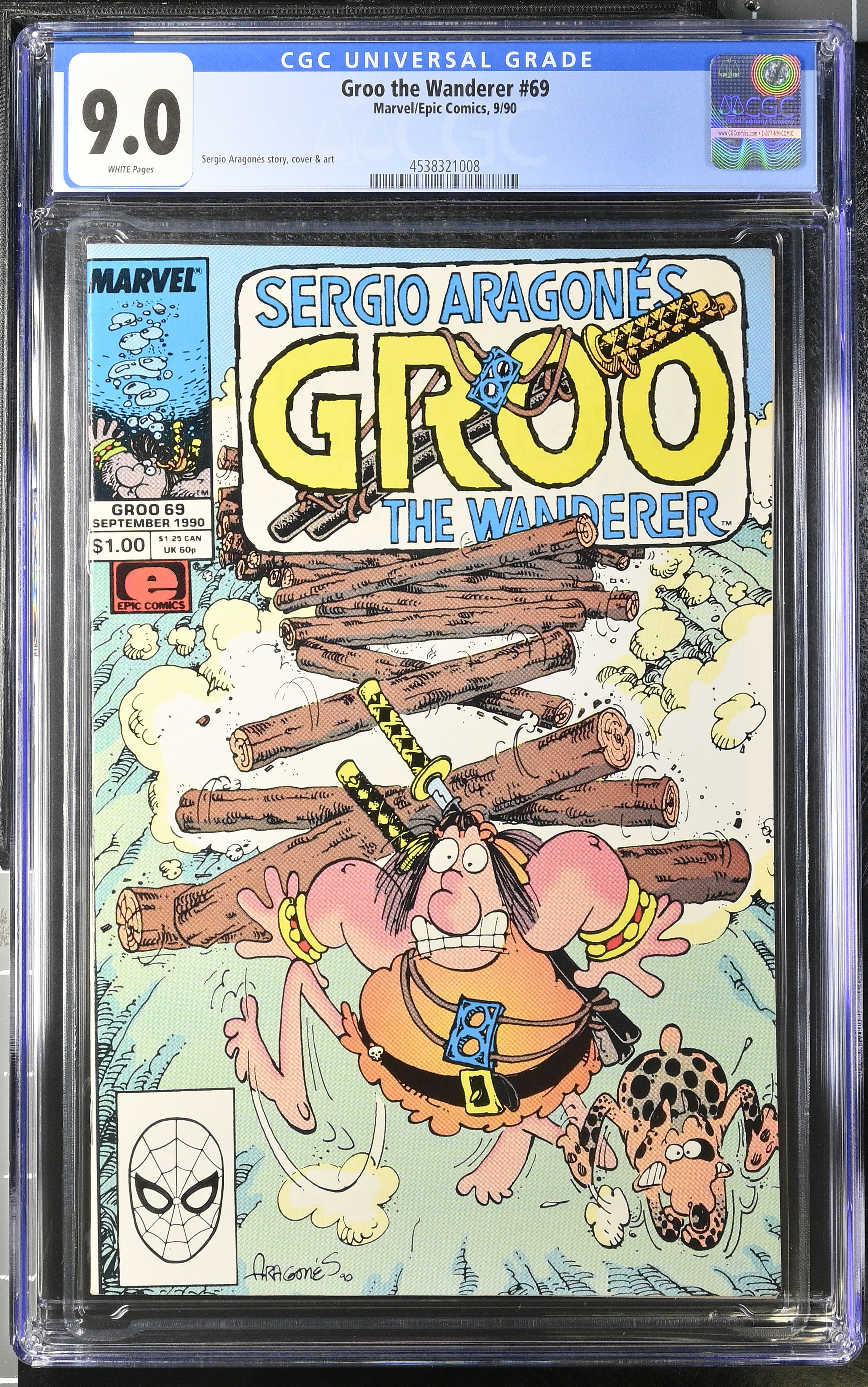 Marvel Comics: Groo the Wanderer 69 9/90 CGC 9.0 Cert #4538321008