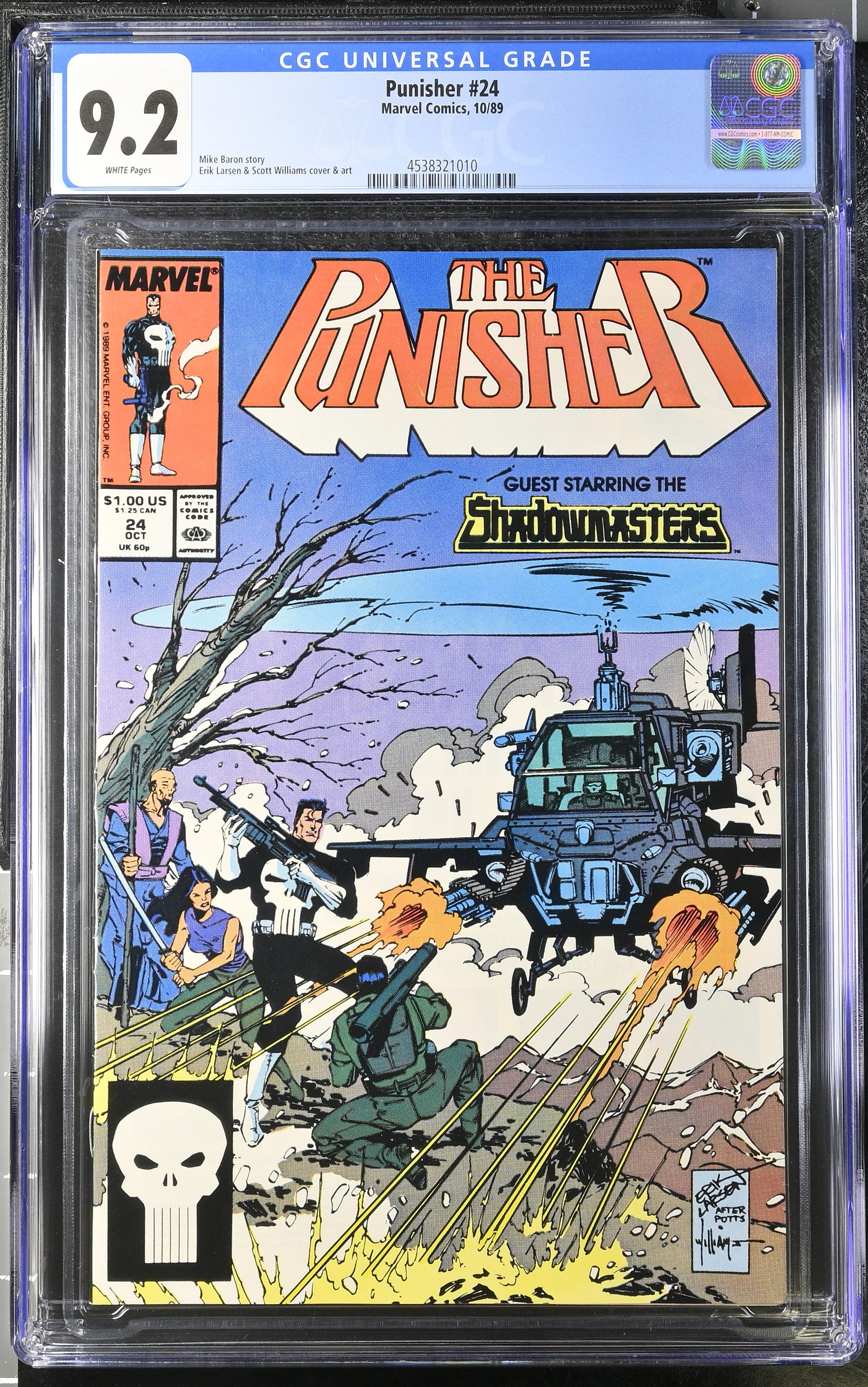Marvel Comics: Punisher 24 10/89 CGC 9.2 Cert #4538321010