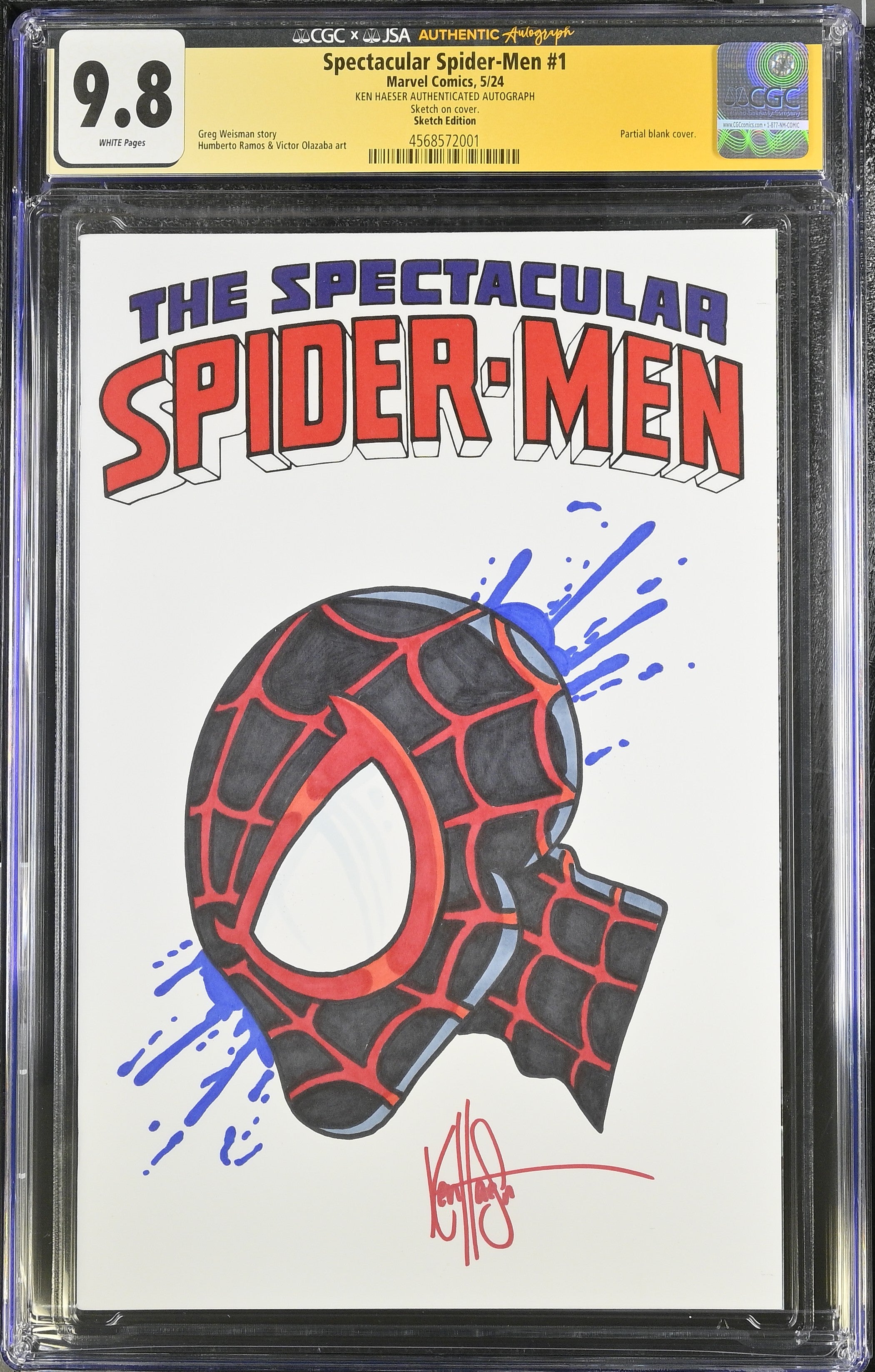Marvel Comics: Spectacular Spider-Men 1 5/24 CGC 9.8 Cert #4568572001