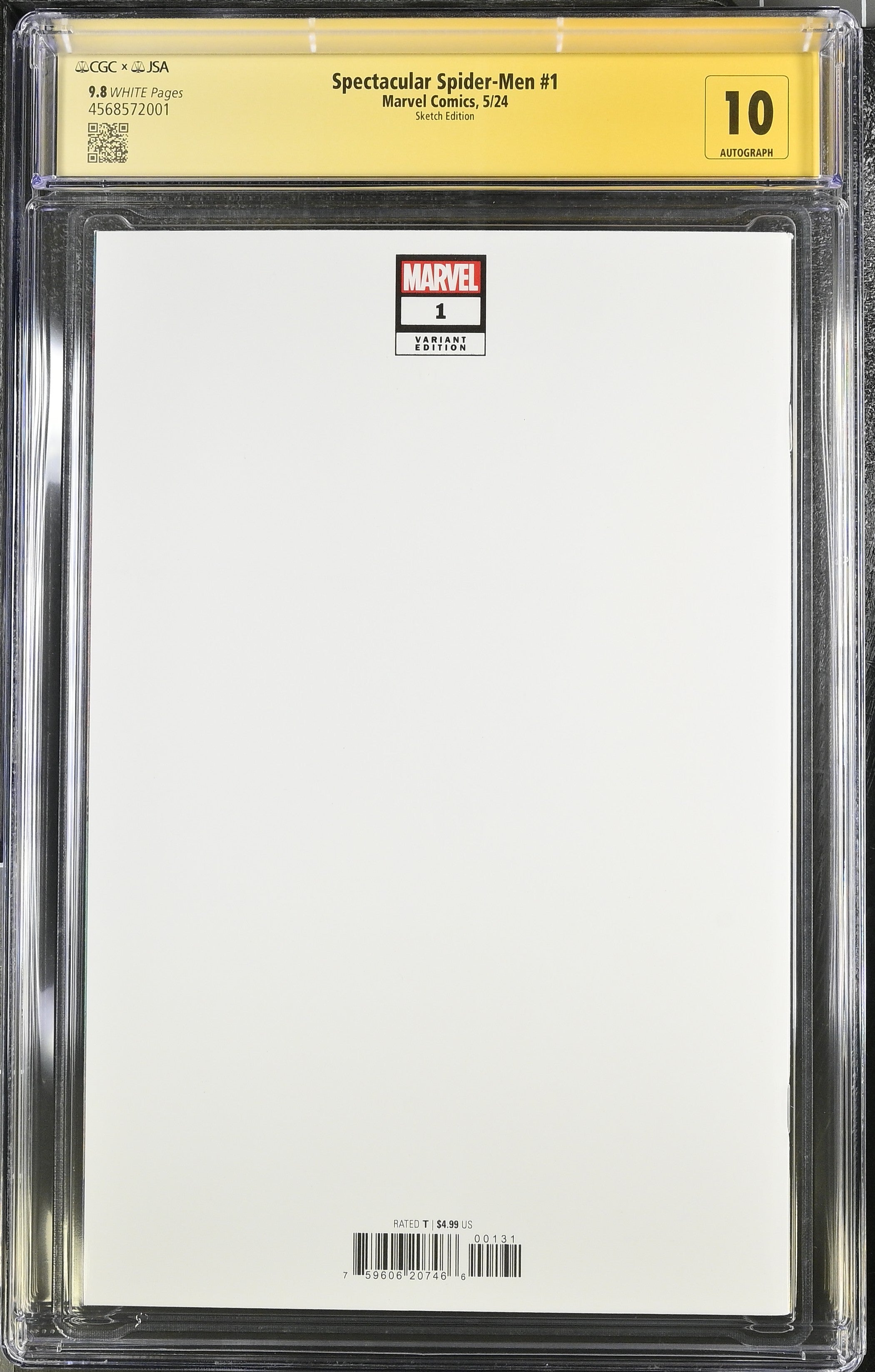 Marvel Comics: Spectacular Spider-Men 1 5/24 CGC 9.8 Cert #4568572001