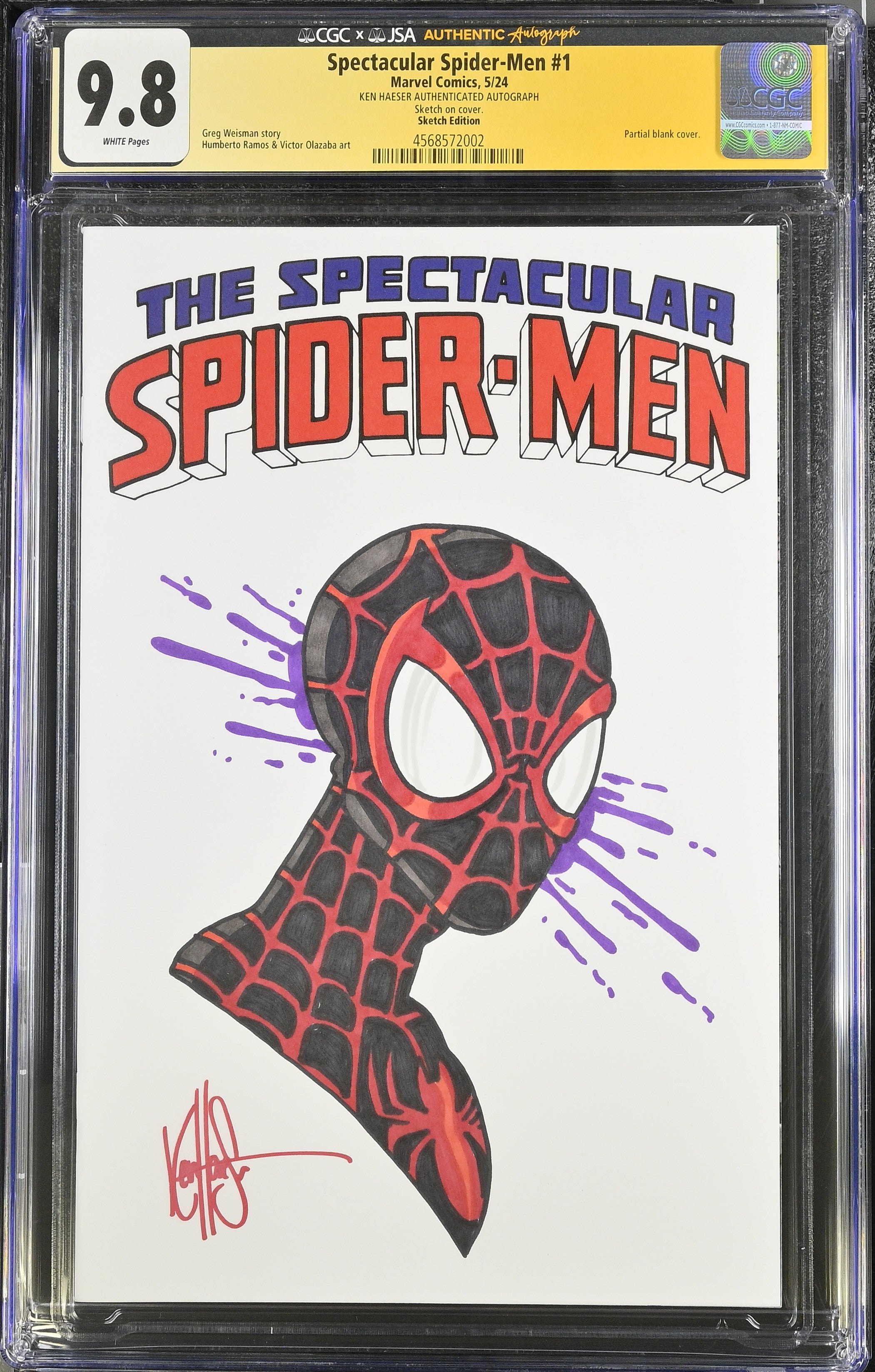 Marvel Comics: Spectacular Spider-Men 1 5/24 CGC 9.8 Cert #4568572002